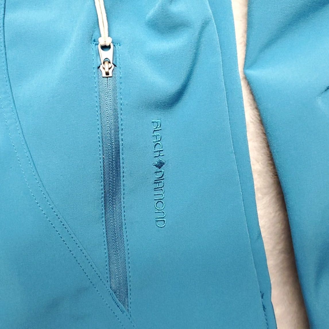 Black Diamond VINTAGE Black Diamond Jacket Women L Teal Softshell Full Zip Outdoors Gorp Size L / US 10 / IT 46 - 6 Thumbnail