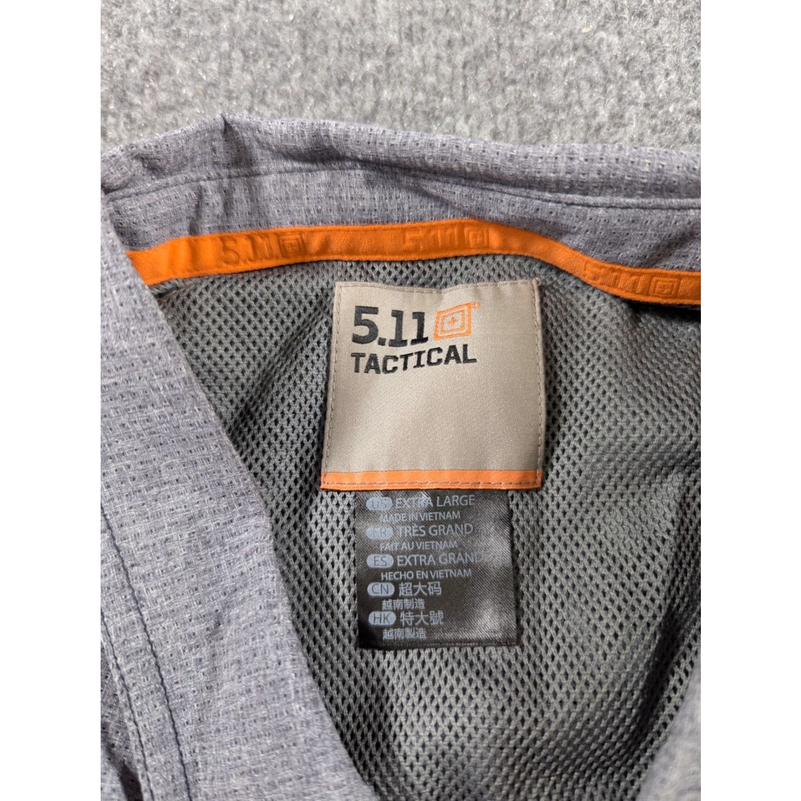 Vintage 5.11 Tactical Shirt Mens XL Gray Button Snap Evolution Pocket Work Wear Size US XL / EU 56 / 4 - 3 Thumbnail