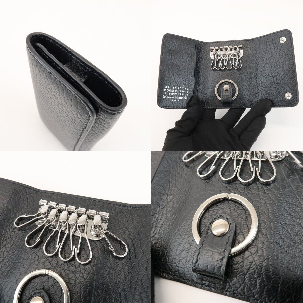 Maison Margiela Maison Margiela Calfskin Key Holder Black Size ONE SIZE - 5 Thumbnail