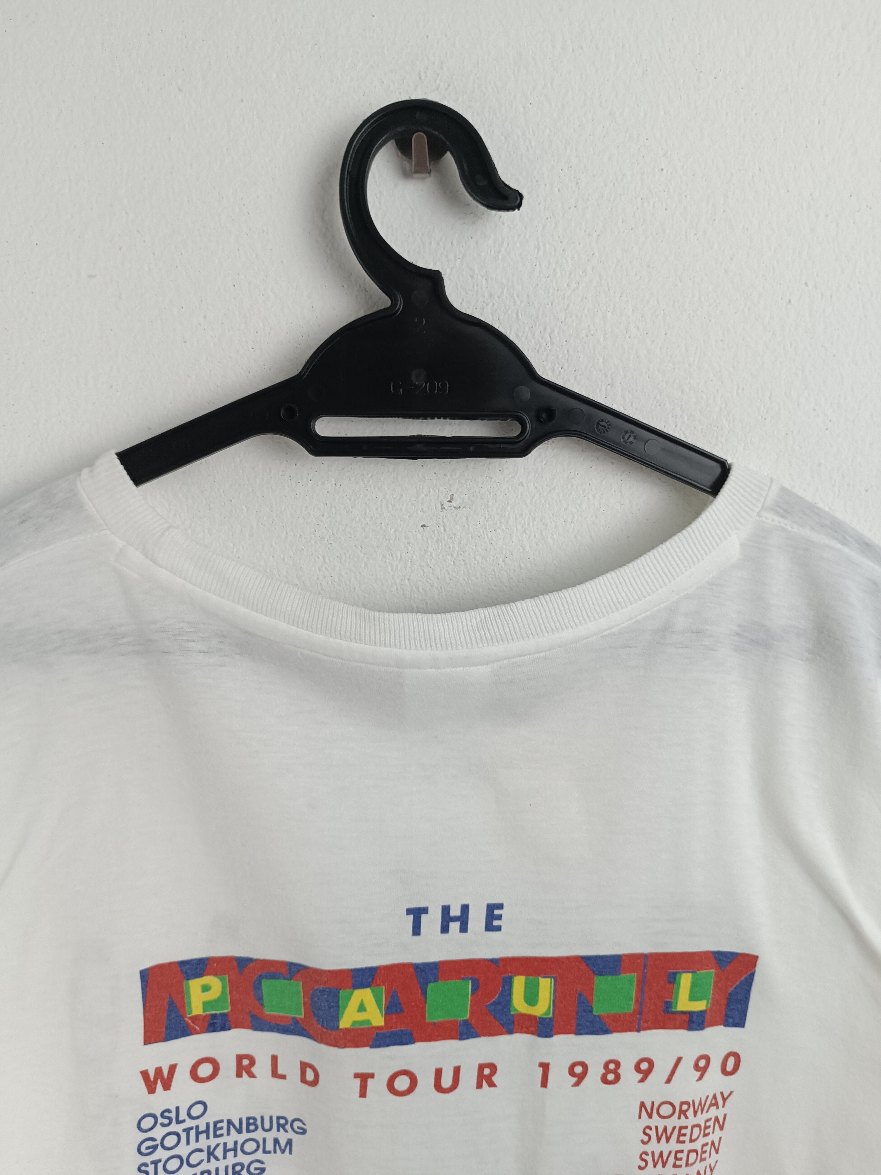 Band Tees VINTAGE 90'S THE PAUL MCCARTNEY WORLD TOUR TEE beatles who Size US M / EU 48-50 / 2 - 17 Thumbnail