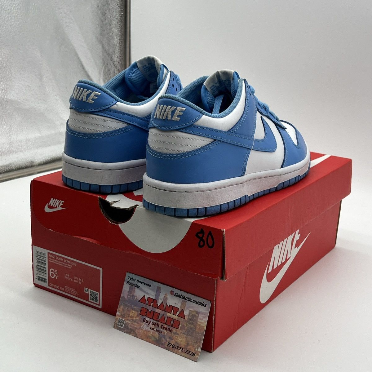 Nike Nike dunk low university blue Size US 6.5 / EU 39-40 - 5 Thumbnail