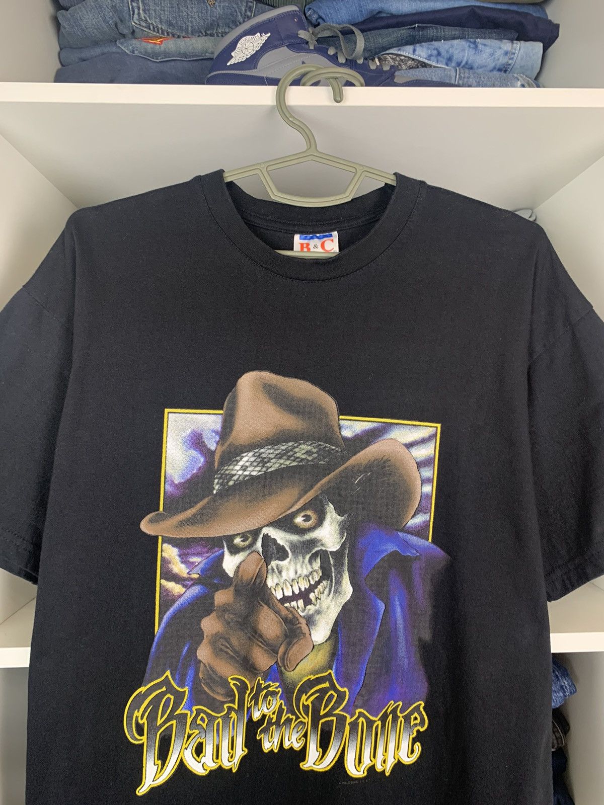 Harley Davidson × Vintage Vintage Bad To The Bone T-shirt Size US L / EU 52-54 / 3 - 3 Thumbnail