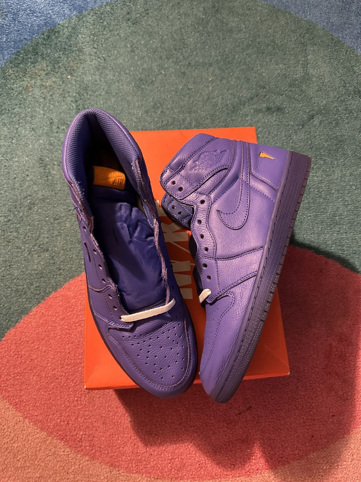 Gatorade × Jordan Brand Air Jordan 1 Retro High Gatorade Rush Violet Size US 11.5 / EU 44-45 - 15 Thumbnail
