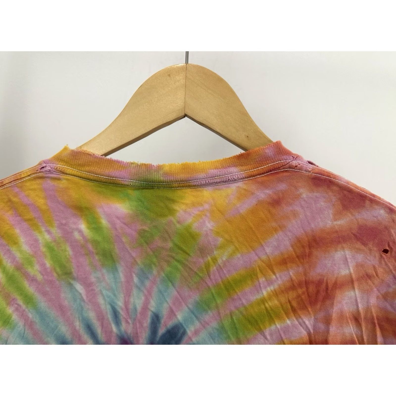 Delta VTG Delta T-Shirt Long Sleeve L Multicolor Distressed Thrashed Worn Cotton Grunge 90s Workwear Mens Size US L / EU 52-54 / 3 - 7 Thumbnail