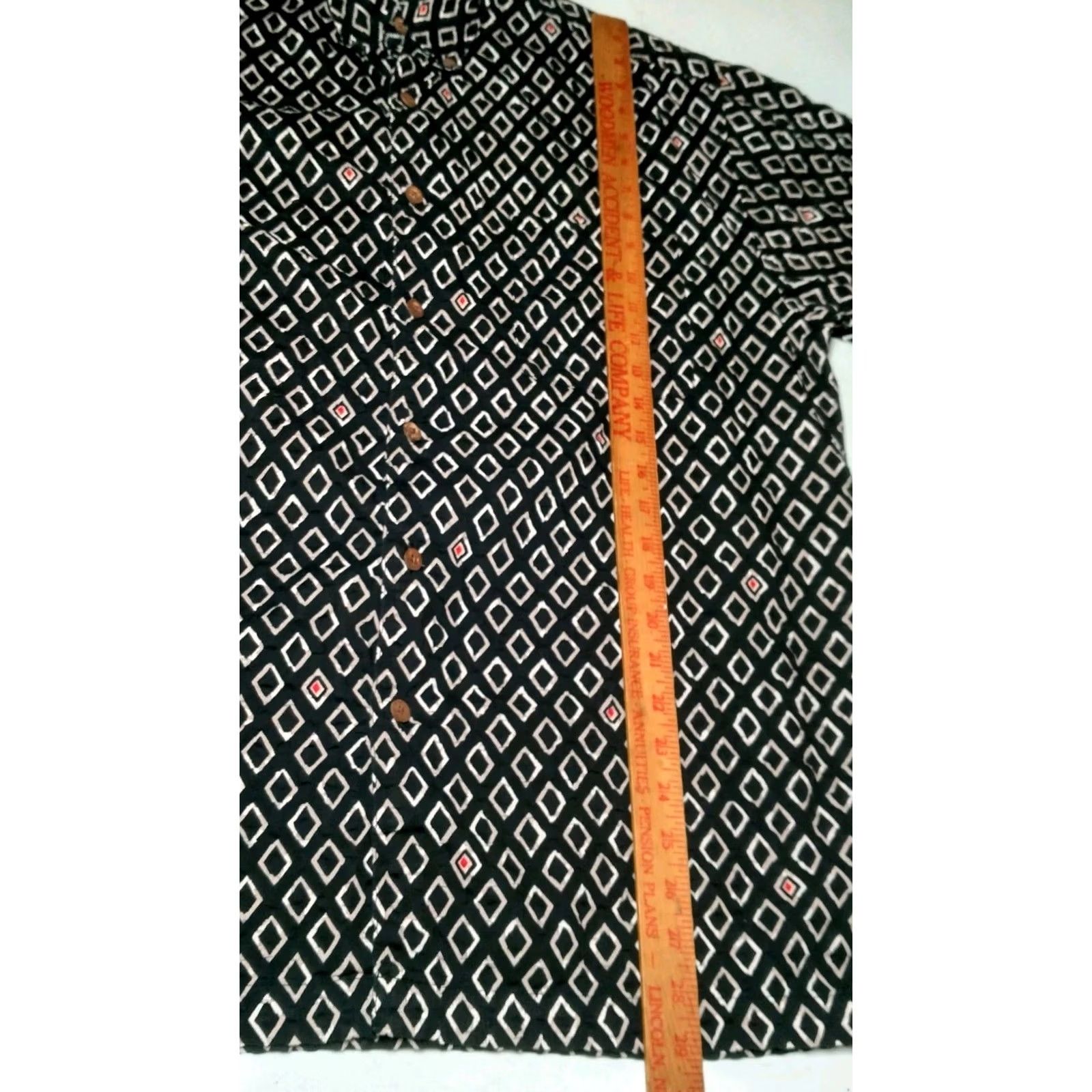 Ocean Pacific VINTAGE Ocean Pacific Shirt Mens L Blue 90s Geometric Batik Button-Up Short Sleeve Collared Surf Casual Size US L / EU 52-54 / 3 - 5 Thumbnail