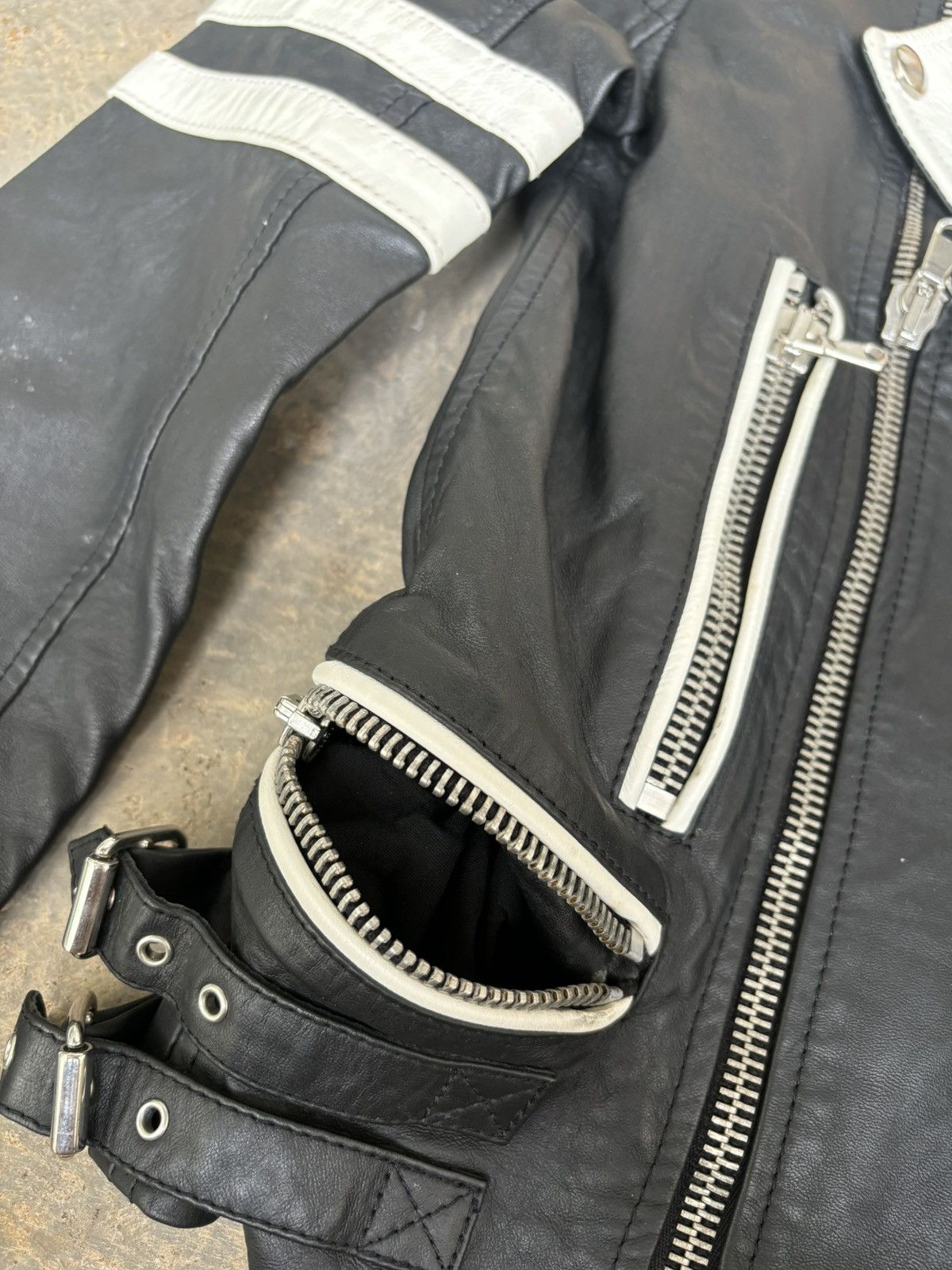 Diesel Black Gold Diesel Black Gold Multi Zipper Leather Jacket Size XS / US 0-2 / IT 36-38 - 8 Thumbnail