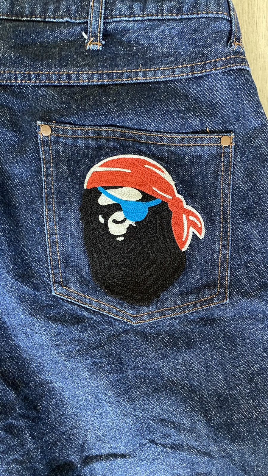 Bape Bape Pirate Store Denim Shorts Size US 32 / EU 48 - 3 Thumbnail
