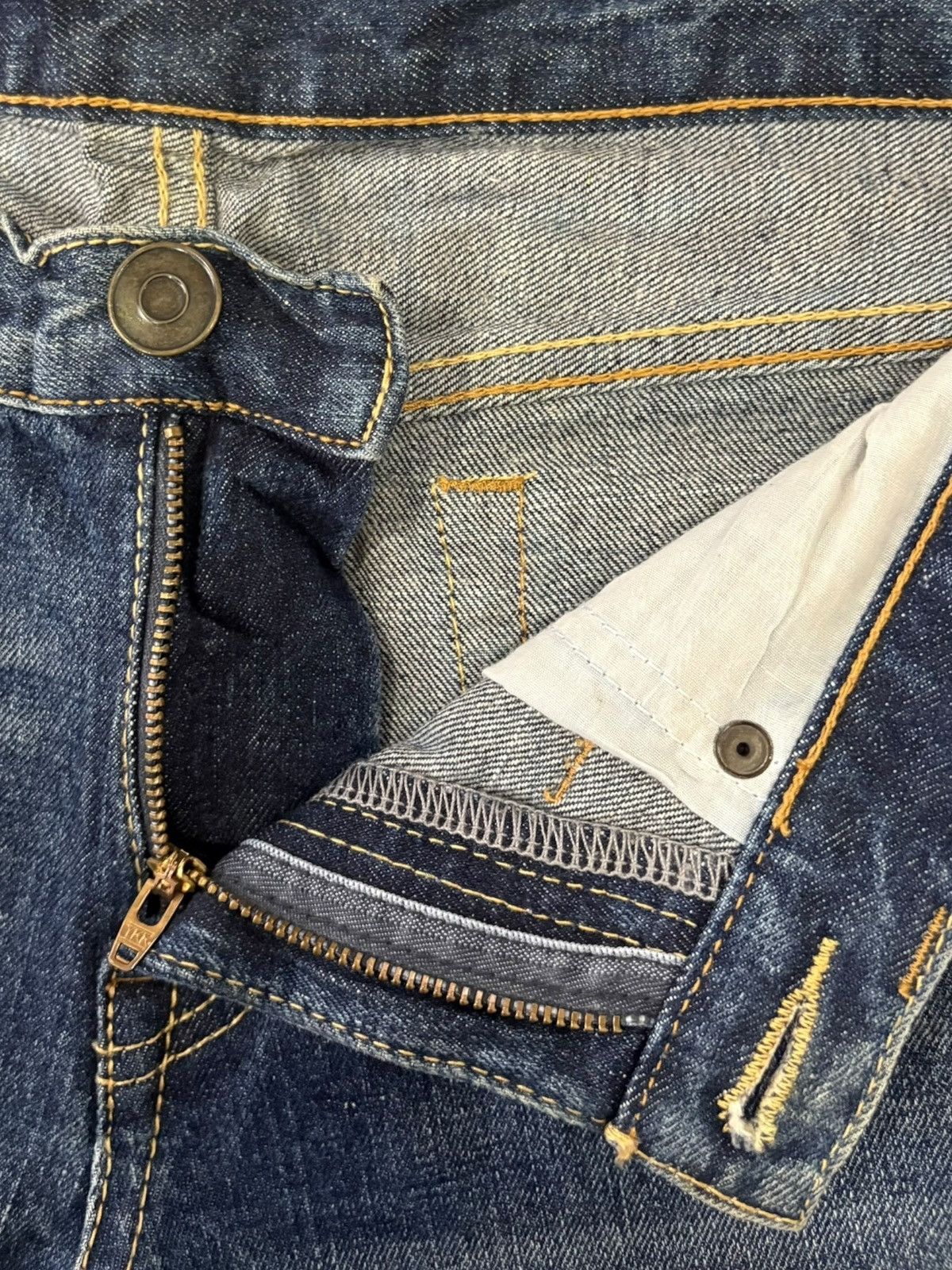 Dsquared2 Vintage Japanese Brand Blue Wash Distressed Sashiko Jeans Size 31" - 5 Thumbnail