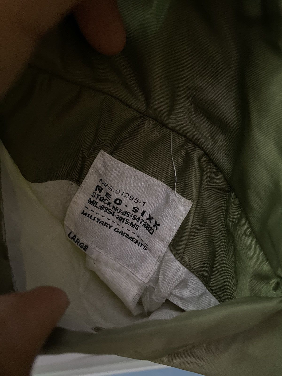Alpha Industries Vintage 90s Bomber Jacket Neo Sixx Military Garment Size US L / EU 52-54 / 3 - 8 Thumbnail
