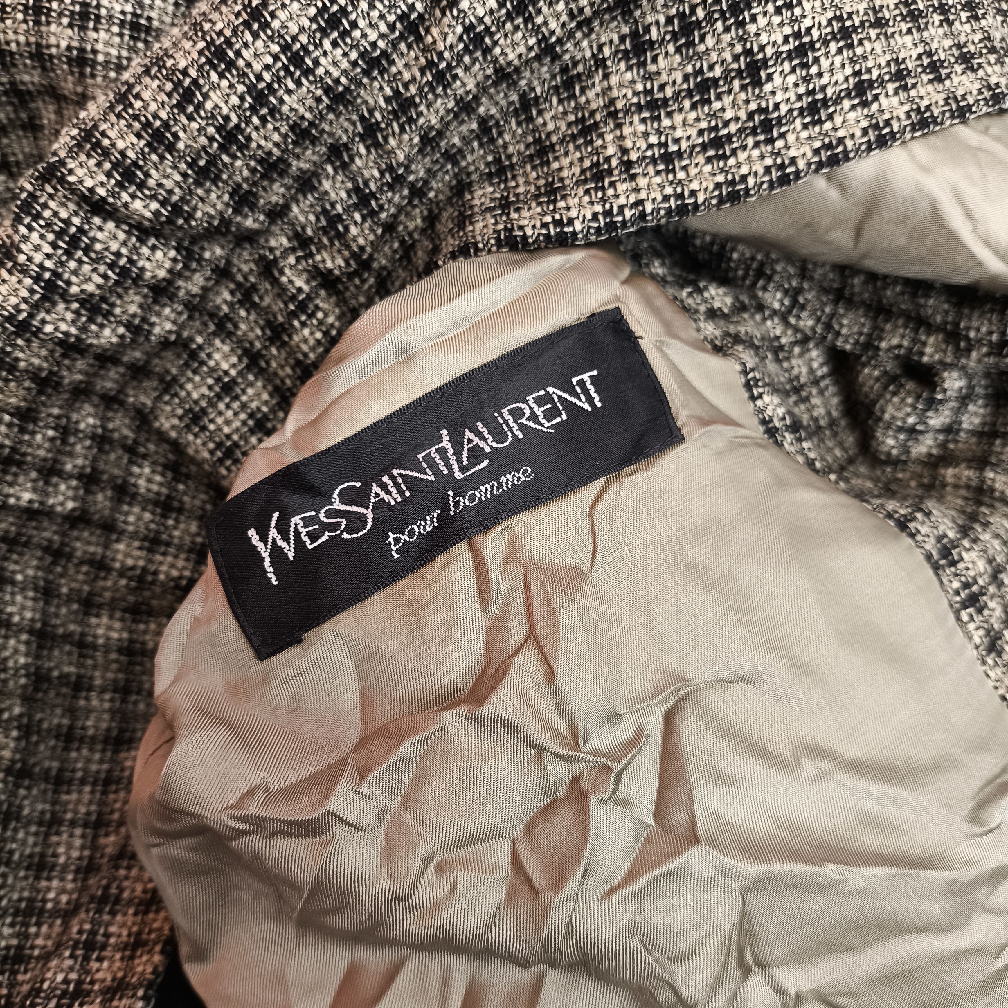Saint Laurent Paris Vtgrare yvest Saint Laurent tartan plaid suits jacket blazer Size 40R - 2 Thumbnail