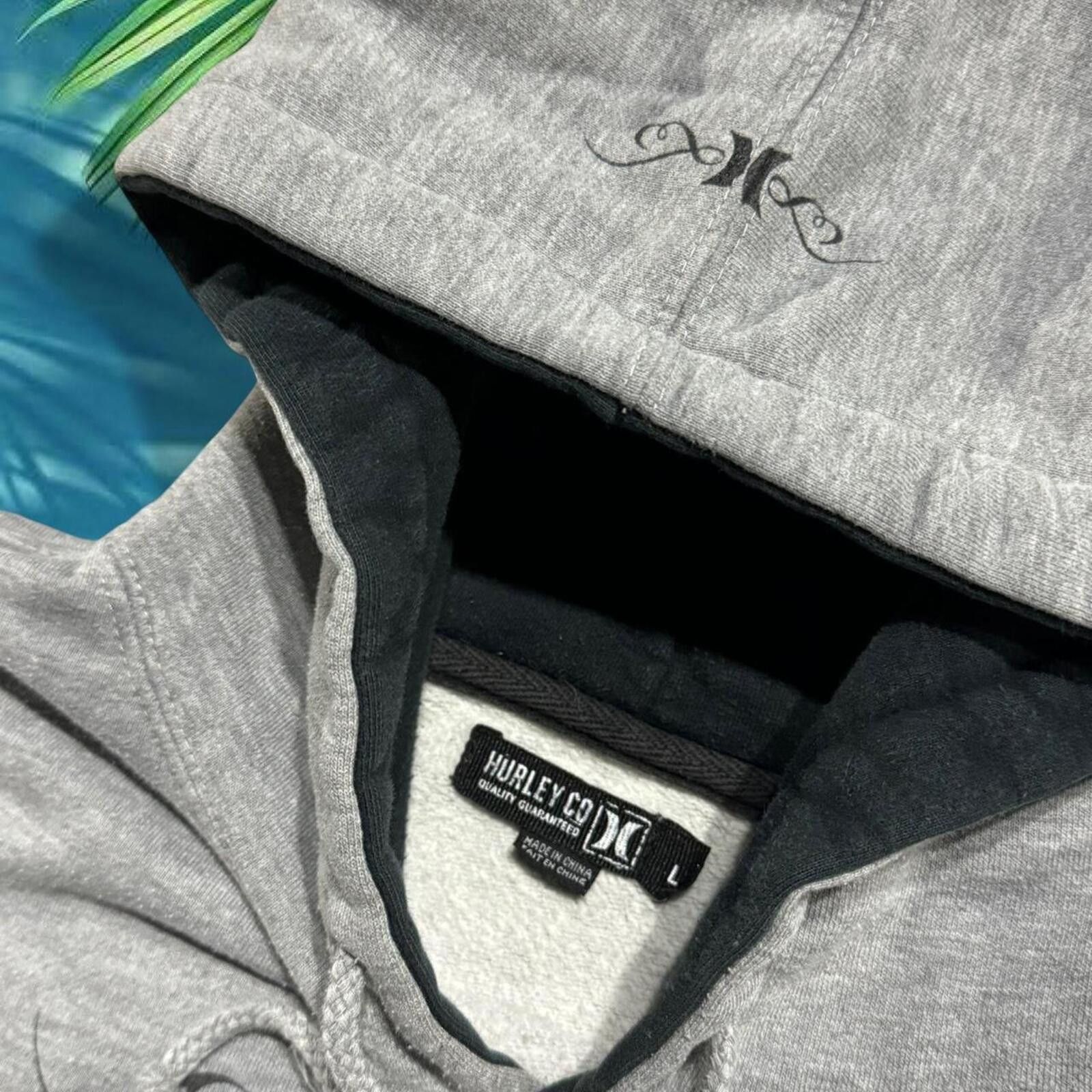 Hurley Y2k 00s Hurley old English choppers surf skate hoodie grail Size US L / EU 52-54 / 3 - 3 Thumbnail