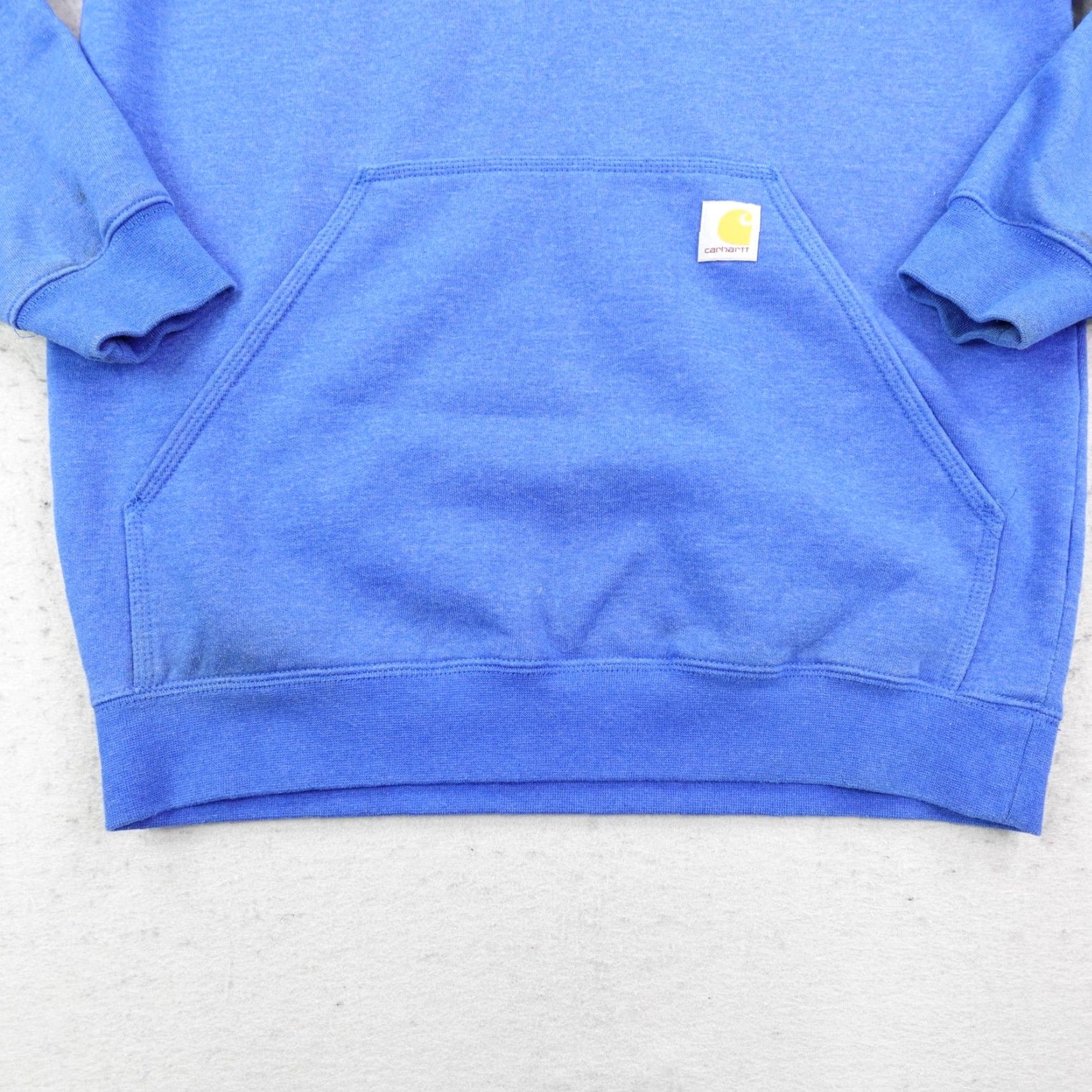 Carhartt Carhartt Hoodie Mens Medium Blue Rain Defender Graphic Print Logo Work Sweatshirt Pullover Hooded Pockets Water Resistant Size US M / EU 48-50 / 2 - 3 Thumbnail
