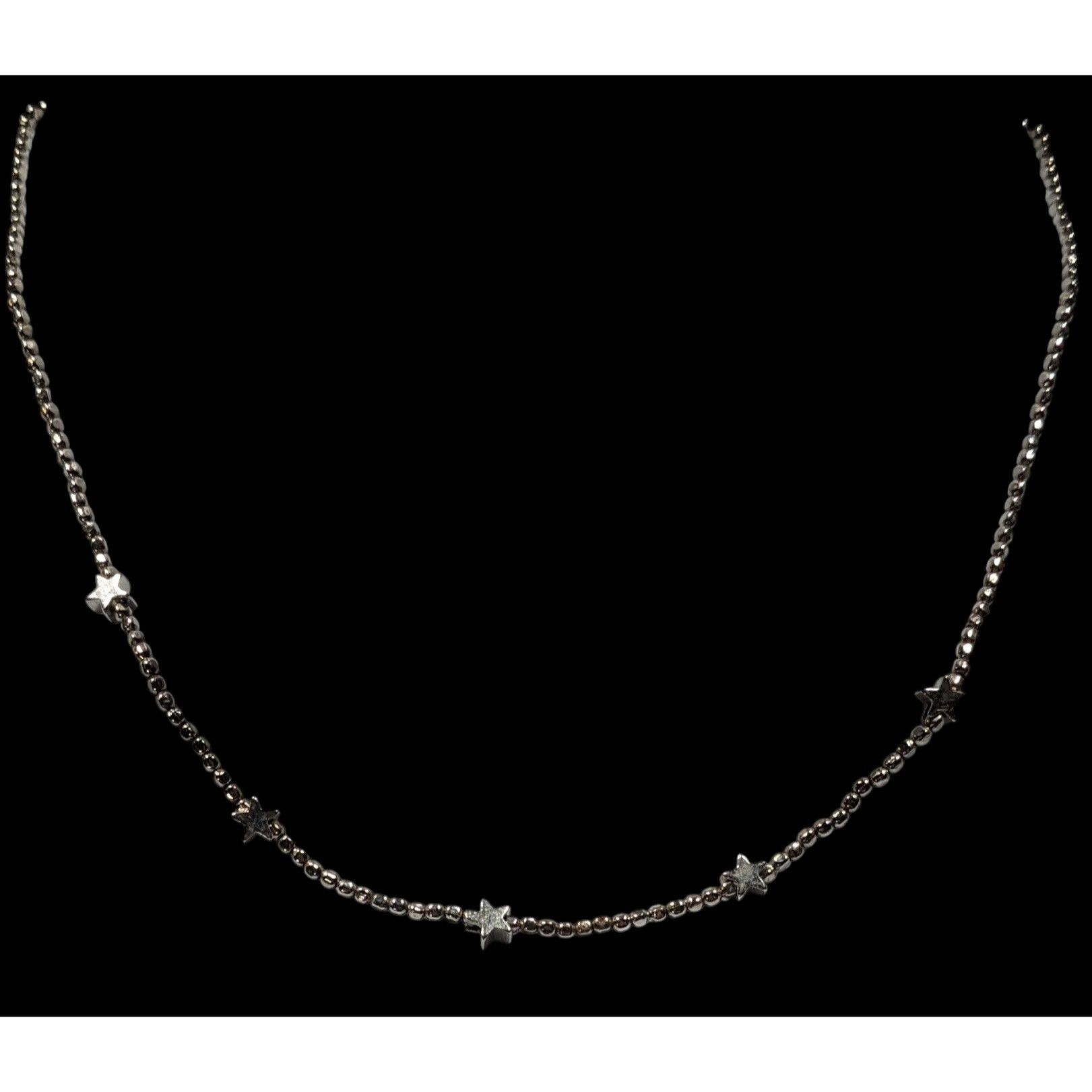 Other Minimalist Star Silver Tone Beaded Necklace Size ONE SIZE - 4 Thumbnail