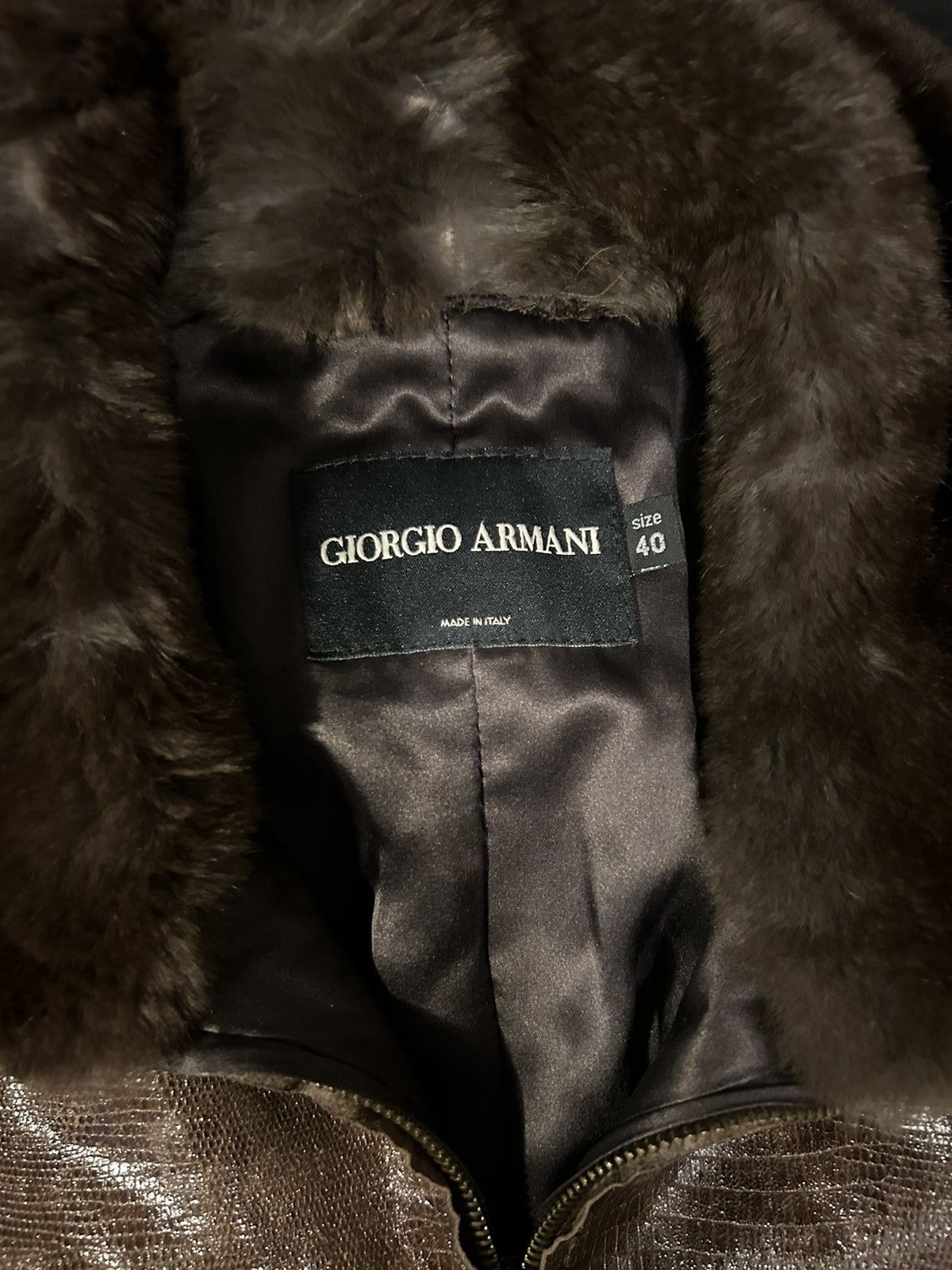 Giorgio Armani Giorgio Armani rabbit fur leather silk y2k Size XS / US 0-2 / IT 36-38 - 7 Thumbnail