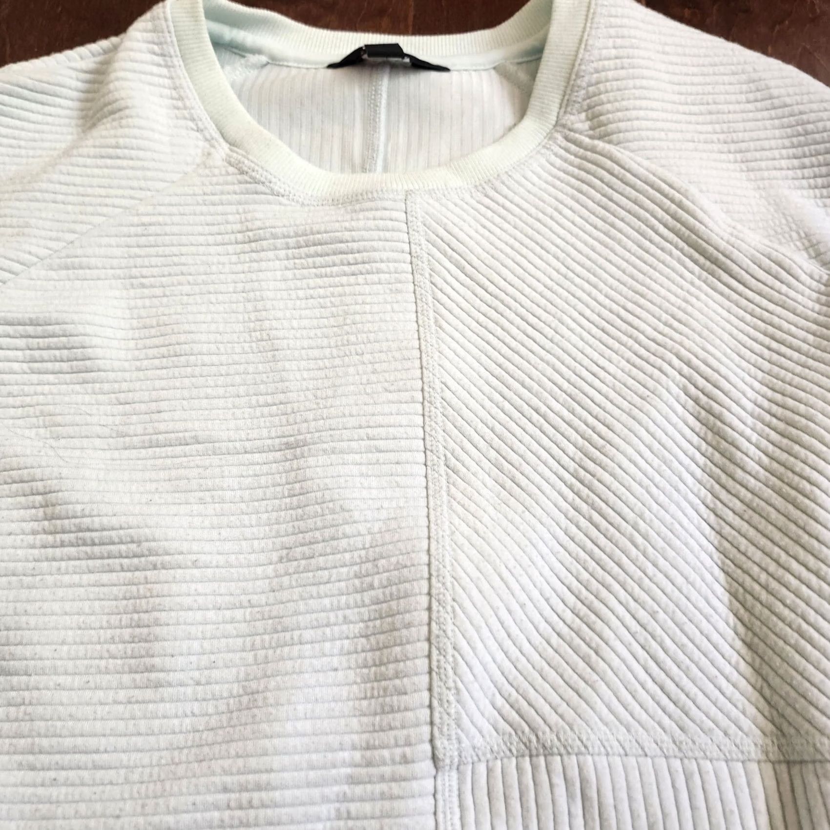 Fila Fila Sweater Women Blue Solid Long Sleeve Crew Neck Pockets Outdoor Casual Size M - Women's Pullover" Size M / US 6-8 / IT 42-44 - 5 Thumbnail