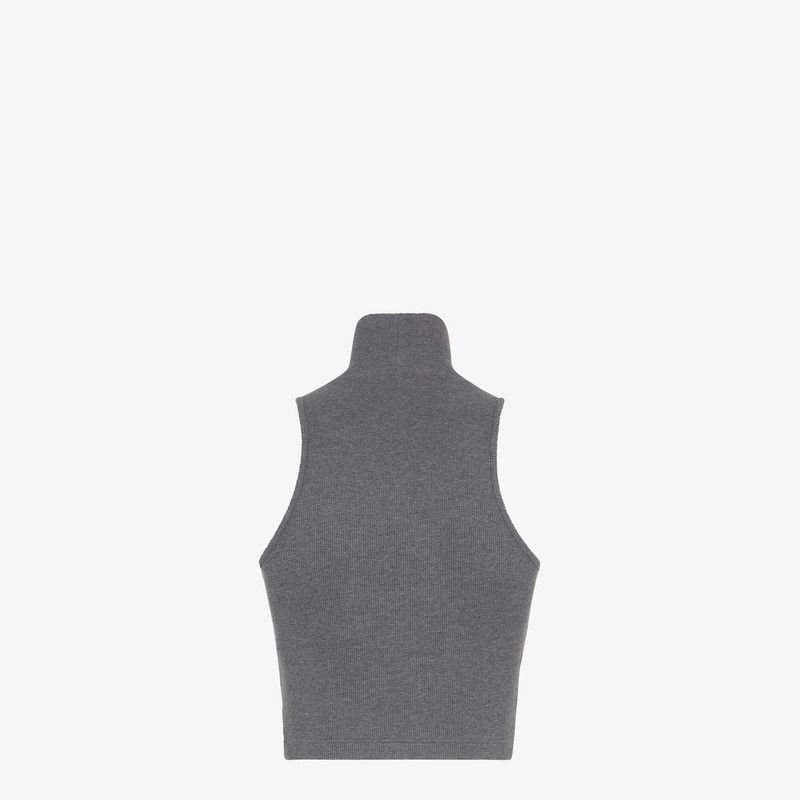 Fendi o1s1wg111225 Top in Dark Grey Size S / US 4 / IT 40 - 2 Thumbnail