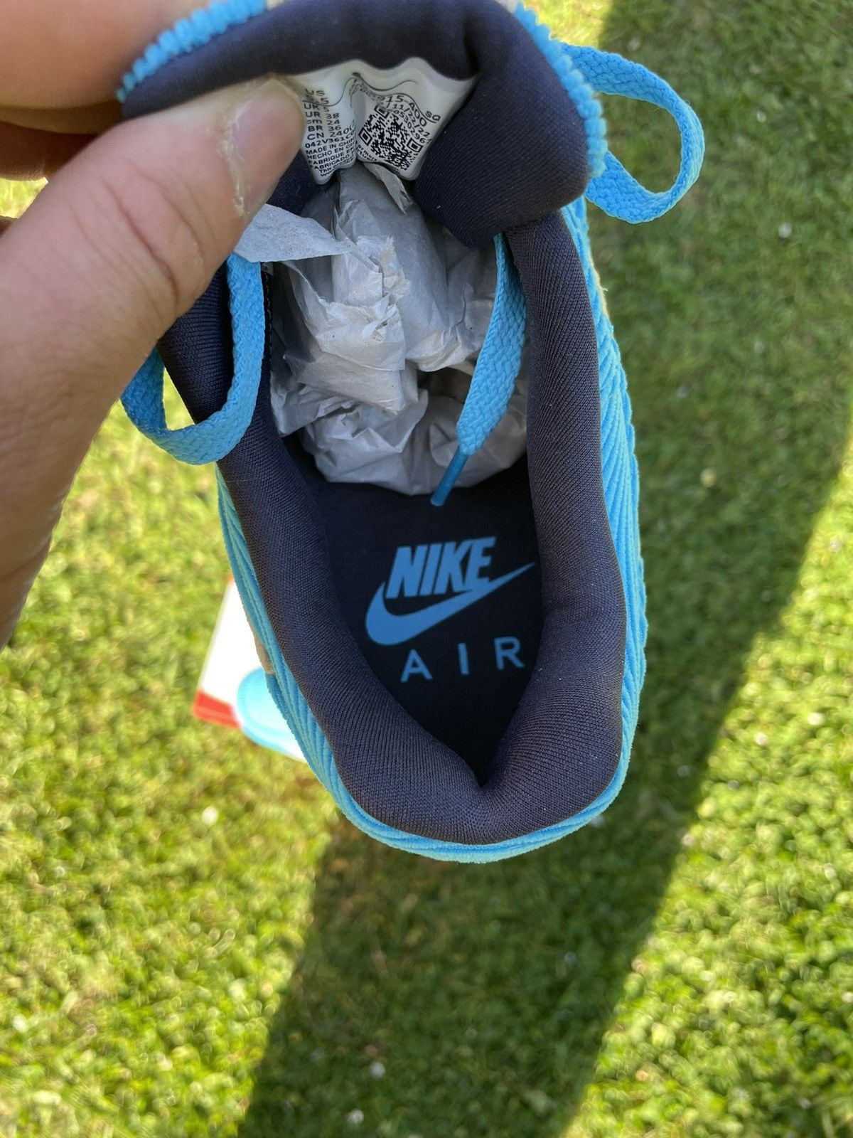Nike Air Max one turquoise blue textile Size US 7 / IT 37 - 2 Thumbnail
