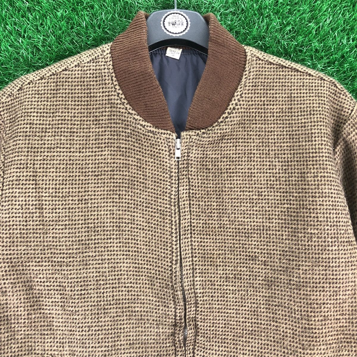 Japanese Brand Vintage 80's Wool Bomber Jacket Style Size US S / EU 44-46 / 1 - 8 Thumbnail