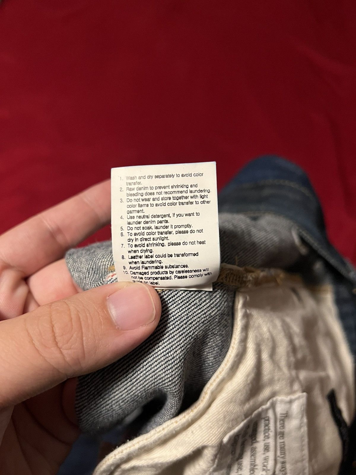 Engineered Garments Engineered Garment X Lee mismatched panel selvage denim Size US 36 / EU 52 - 8 Thumbnail
