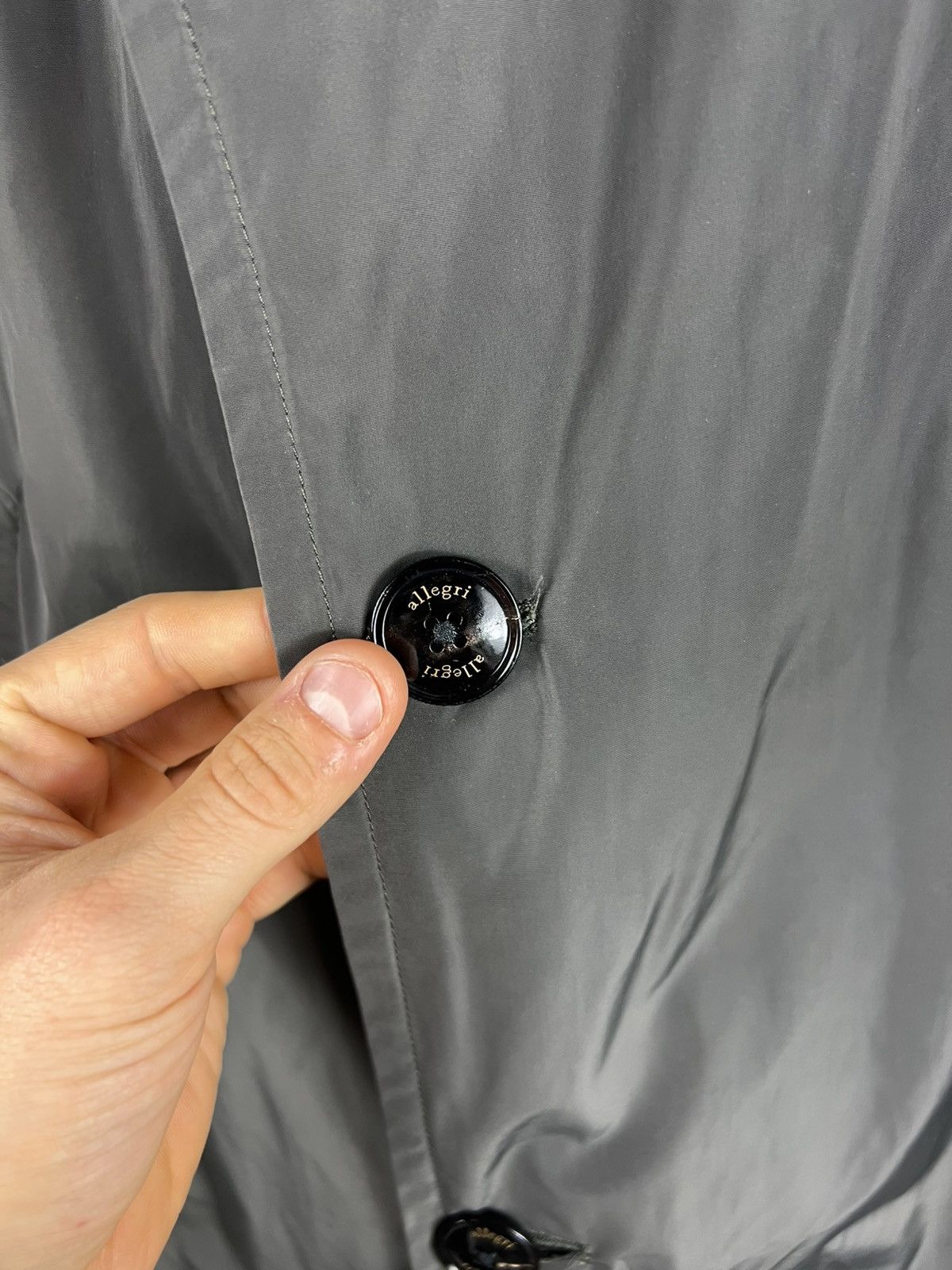 Allegri Allegri nylon long raincoat parka asymmetrical jacket Size US L / EU 52-54 / 3 - 7 Thumbnail