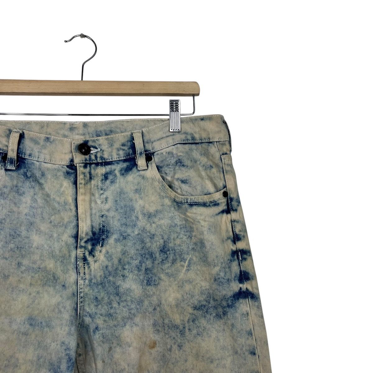 Japanese Brand Vintage Navy Jeans 1936 Acid Wash Denim Size US 34 / EU 50 - 4 Thumbnail