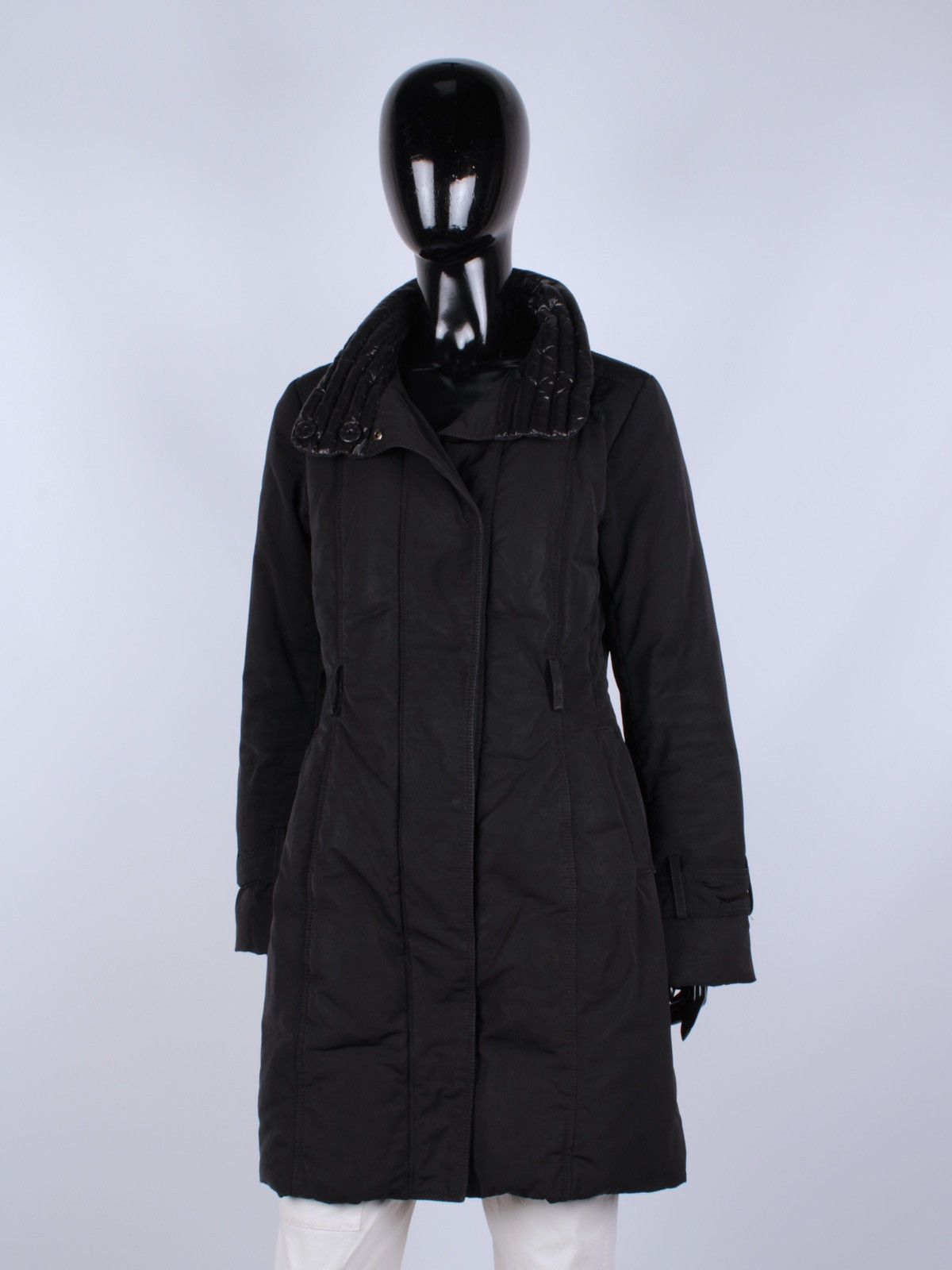 MONCLER Chataignier Giubbotto Down Black Long Jacket Coat