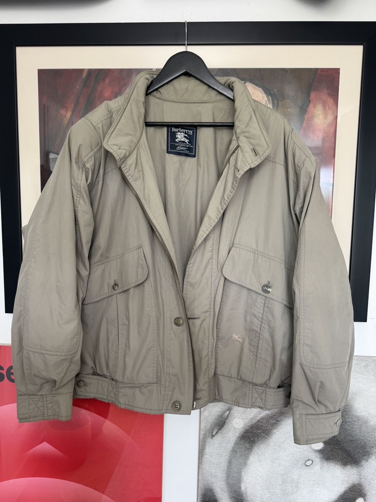 Burberry Vintage Burberry Gray Casual Jacket 90s Streetwear Designer Size US L / EU 52-54 / 3 - 2 Thumbnail