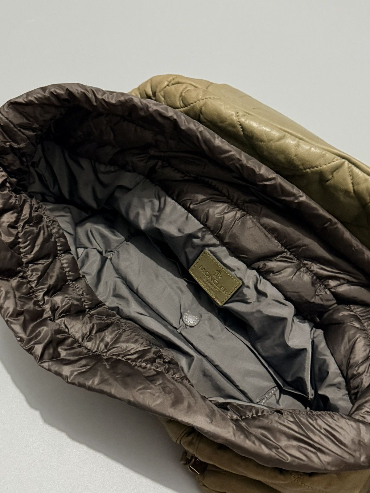 Moncler Moncler Puffer “a Porter” Shoulder Bag Beige & Brown Size ONE SIZE - 7 Thumbnail