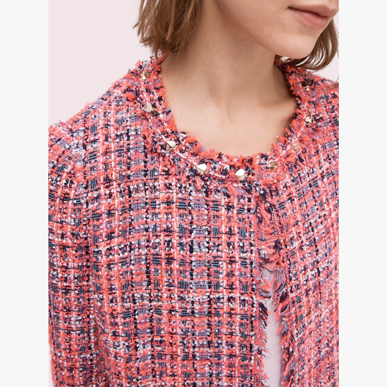 Kate Spade Kate Spade Multi Tweed Coat Size S / US 4 / IT 40 - 5 Thumbnail