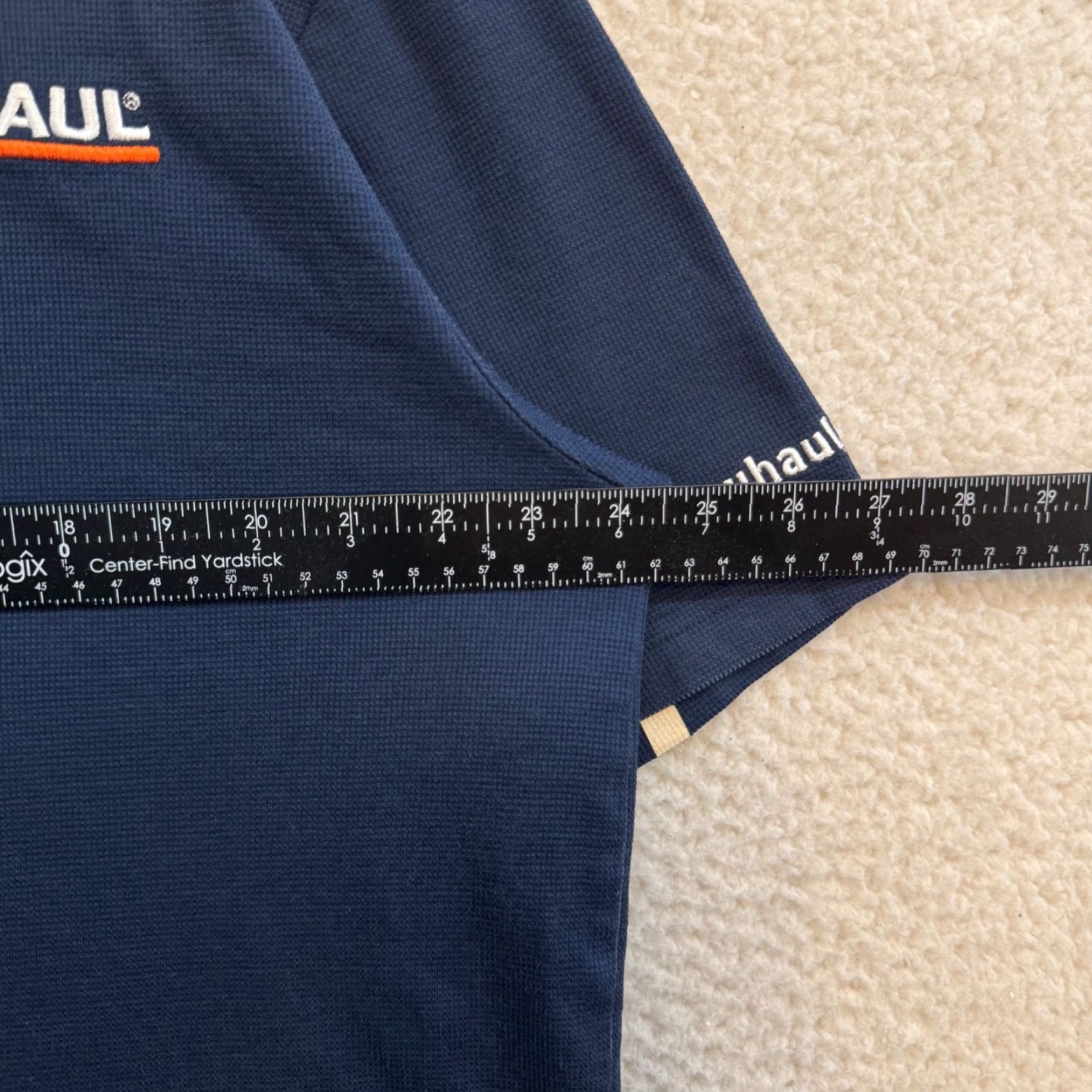 Vintage VINTAGE U-Haul Polo Shirt Large XL Mens Navy Blue Employee Work Uniform Reflective Size US XL / EU 56 / 4 - 6 Thumbnail