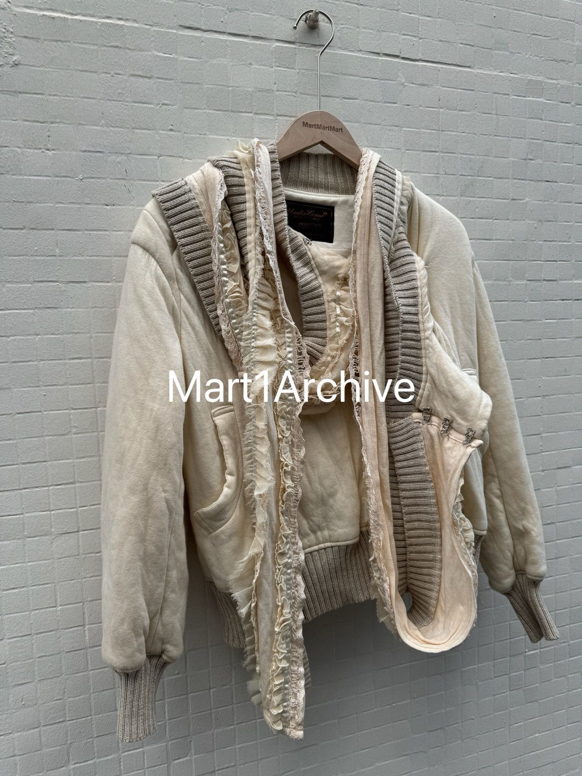 Undercover Undercover 06AW “Guru Guru” lace fringe bomber Size US L / EU 52-54 / 3 - 2 Thumbnail