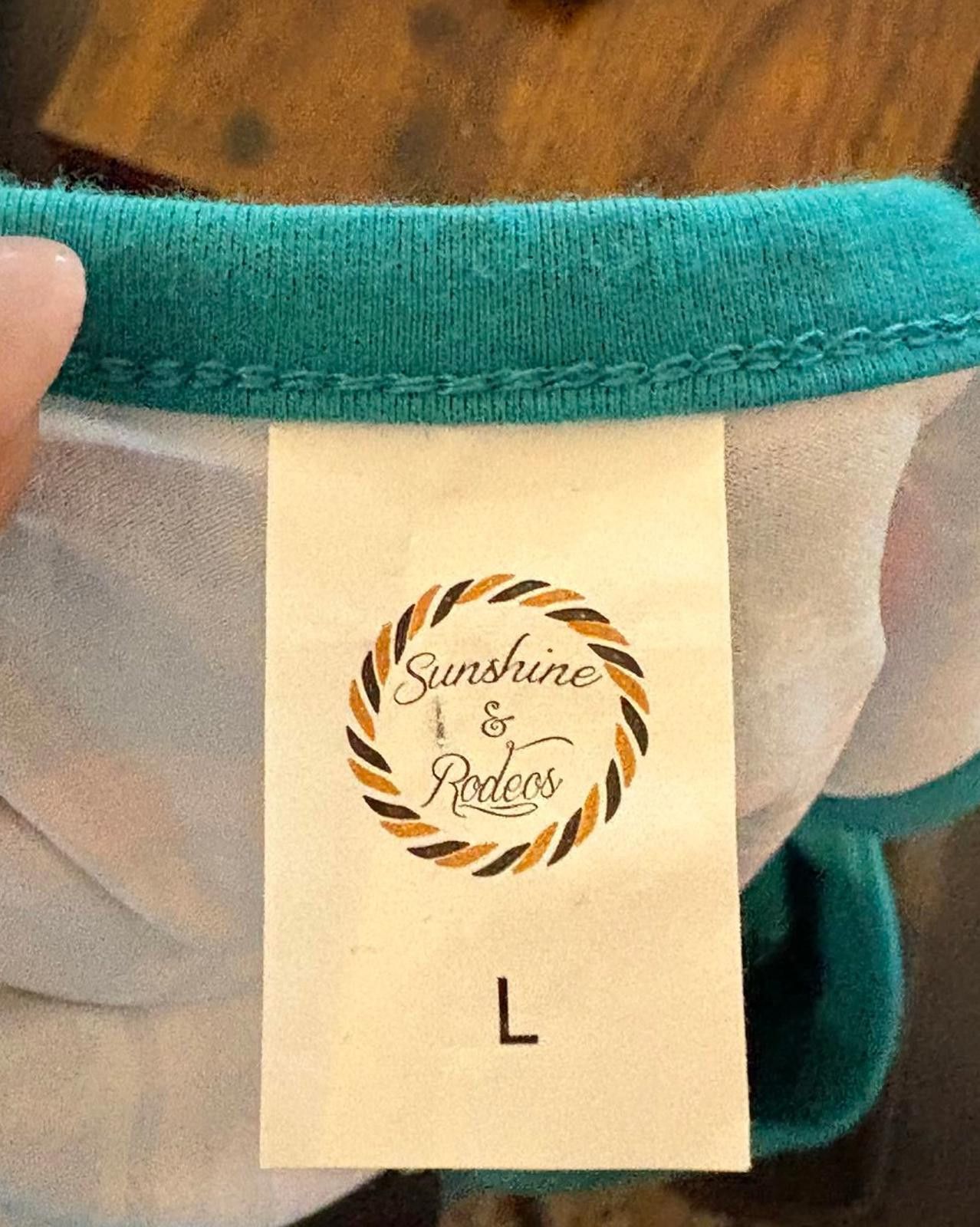 Unknown London Cute Teal Tank Top with Colorful Tribal Print Accents Size M / US 6-8 / IT 42-44 - 4 Thumbnail