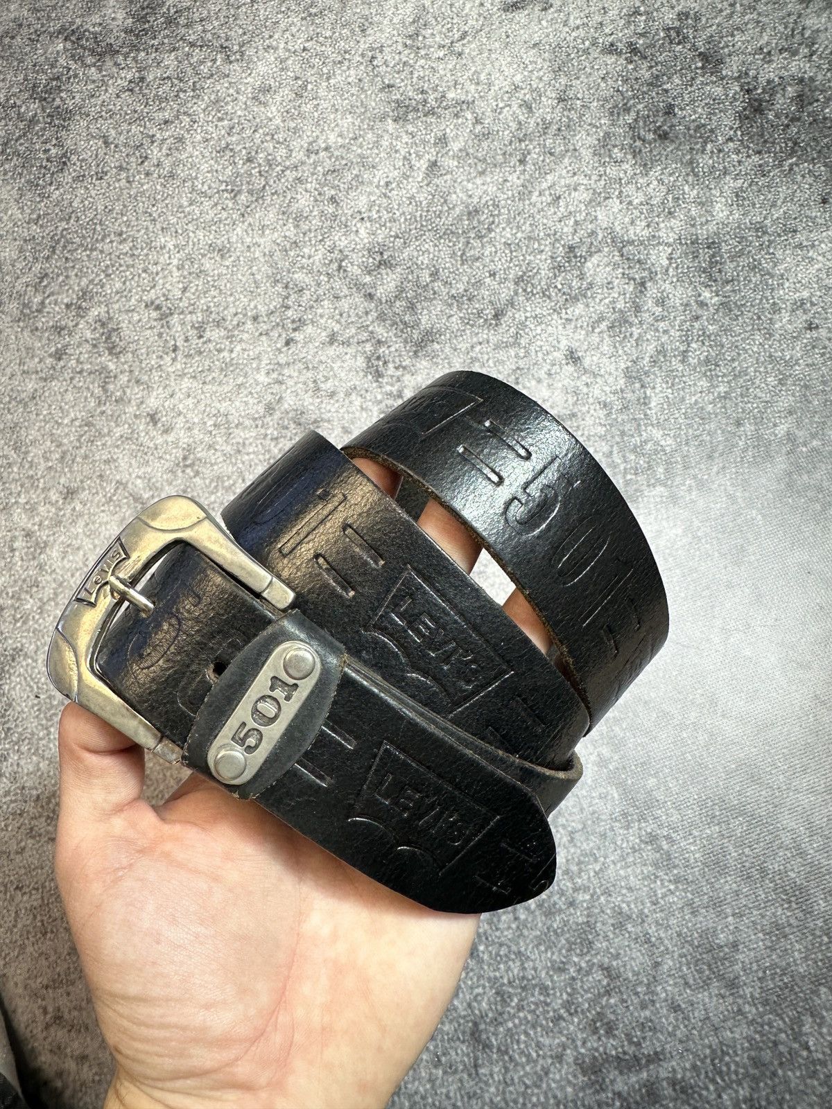 Levi's Y2K Vintage Levi’s 501 Logo Belts Streetwear Leather USA Size ONE SIZE - 1 Thumbnail