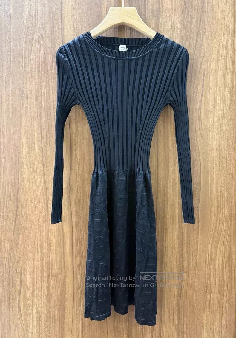 Hermes Hermes Black Knit Dress Size XXS / US 00 / IT 34 - 1 Thumbnail