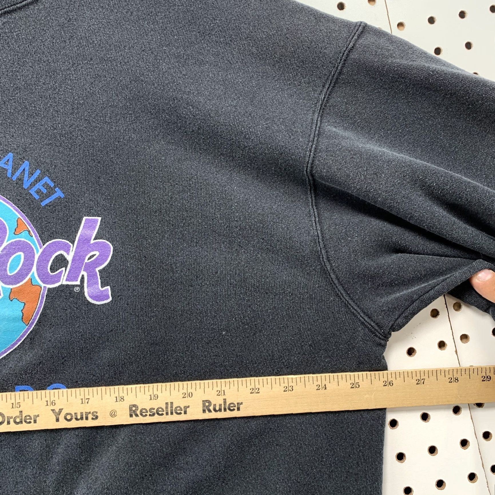 Hard Rock Cafe VINTAGE 90s Hard Rock Cafe Sweatshirt Black XL Distressed Graphic Print Mens Size US XL / EU 56 / 4 - 4 Thumbnail