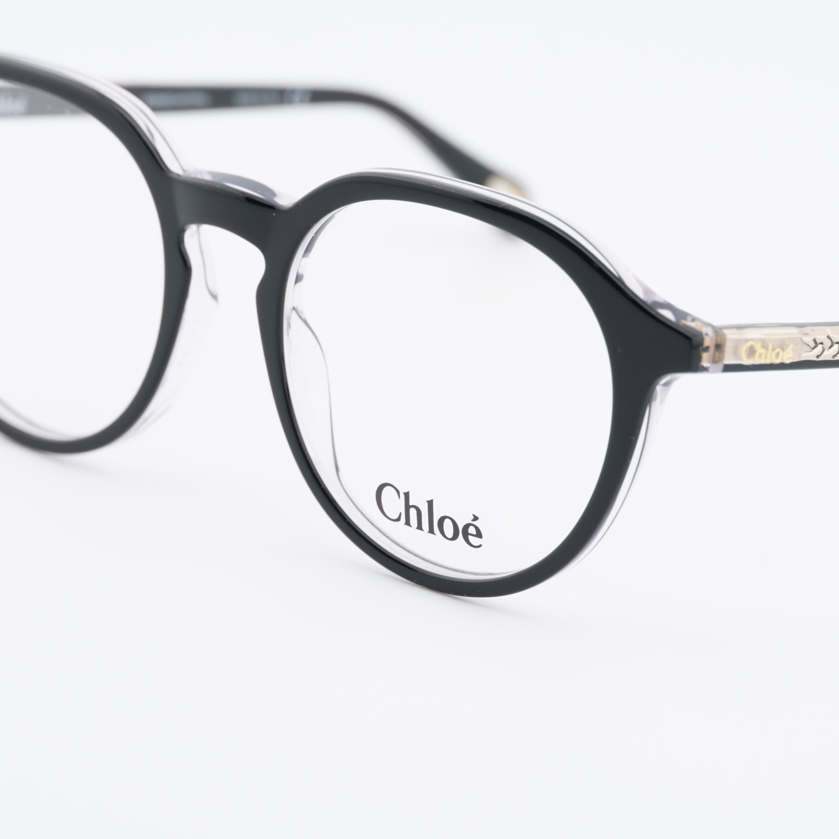 Chloe Chloe CH0012O 007 Eyeglasses Black 50mm Square Frame Size ONE SIZE - 2 Thumbnail