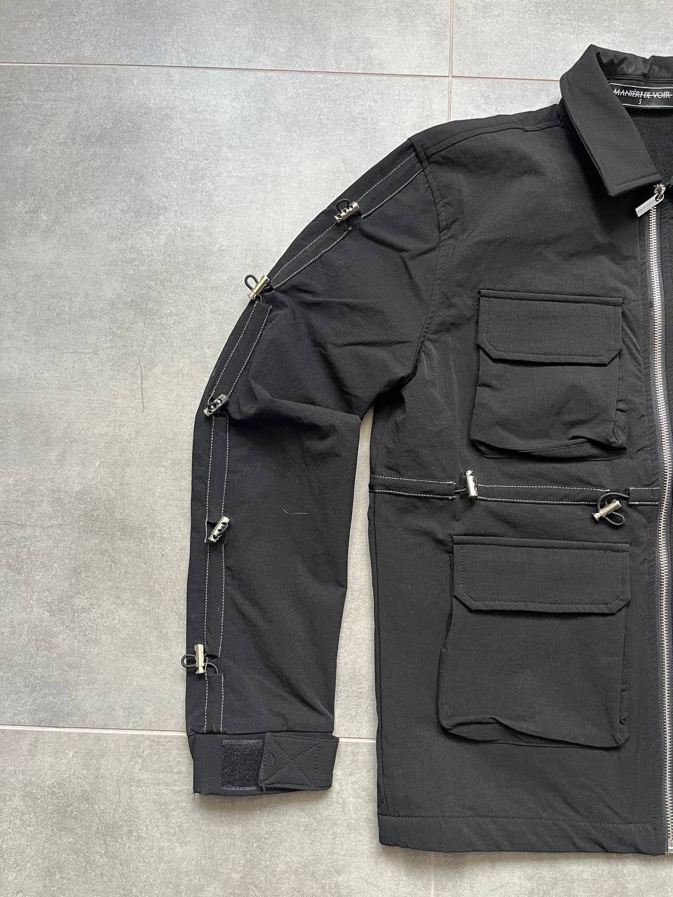 Maniere De Vior MANIÈRE DE VOIR Black Technical Utility Jacket Size US S / EU 44-46 / 1 - 3 Thumbnail