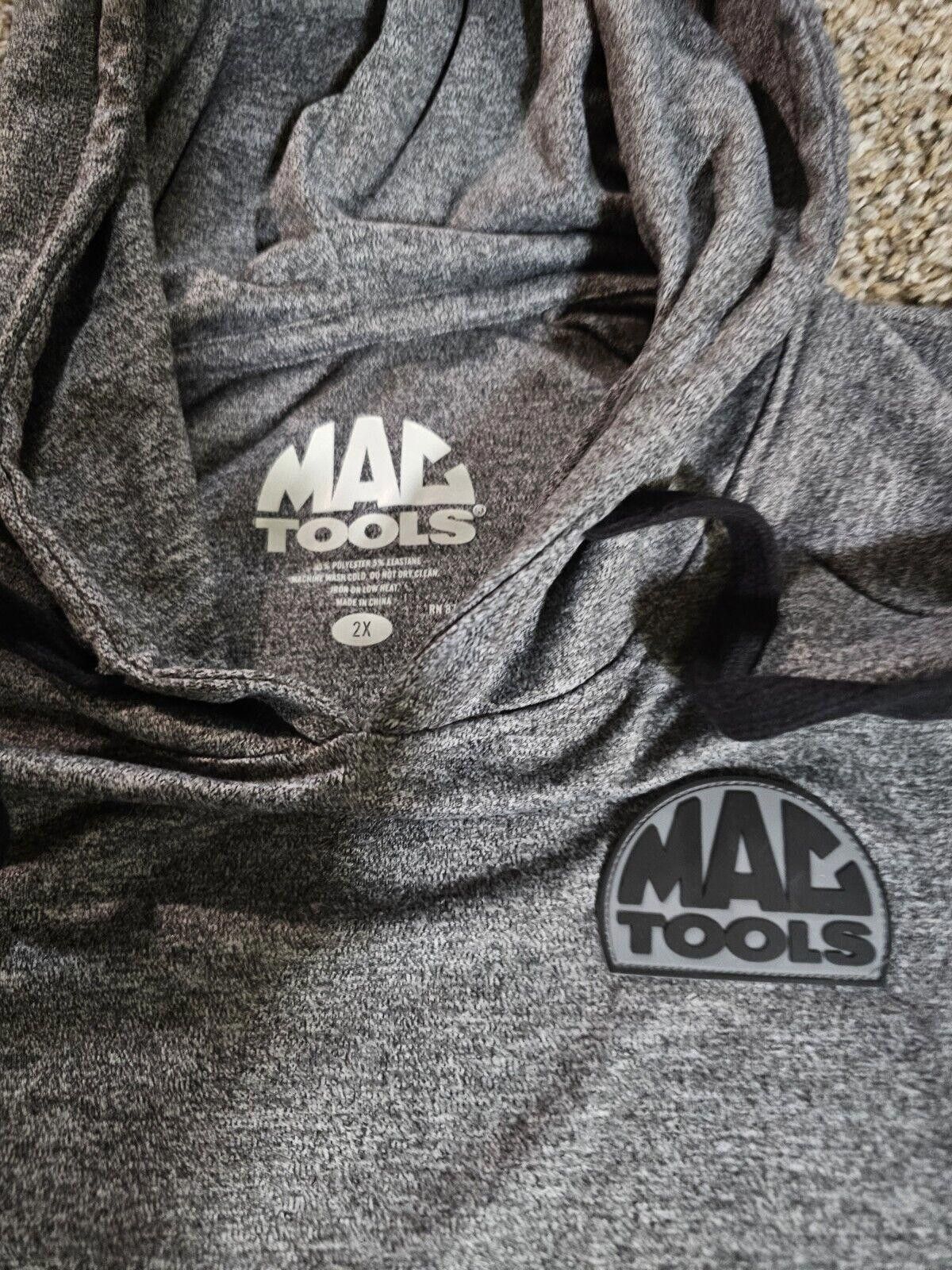Designer Mac Tools Hoodie Pullover Gray Women Unisex 2X Size 3XL / US 20-22 - 2 Thumbnail