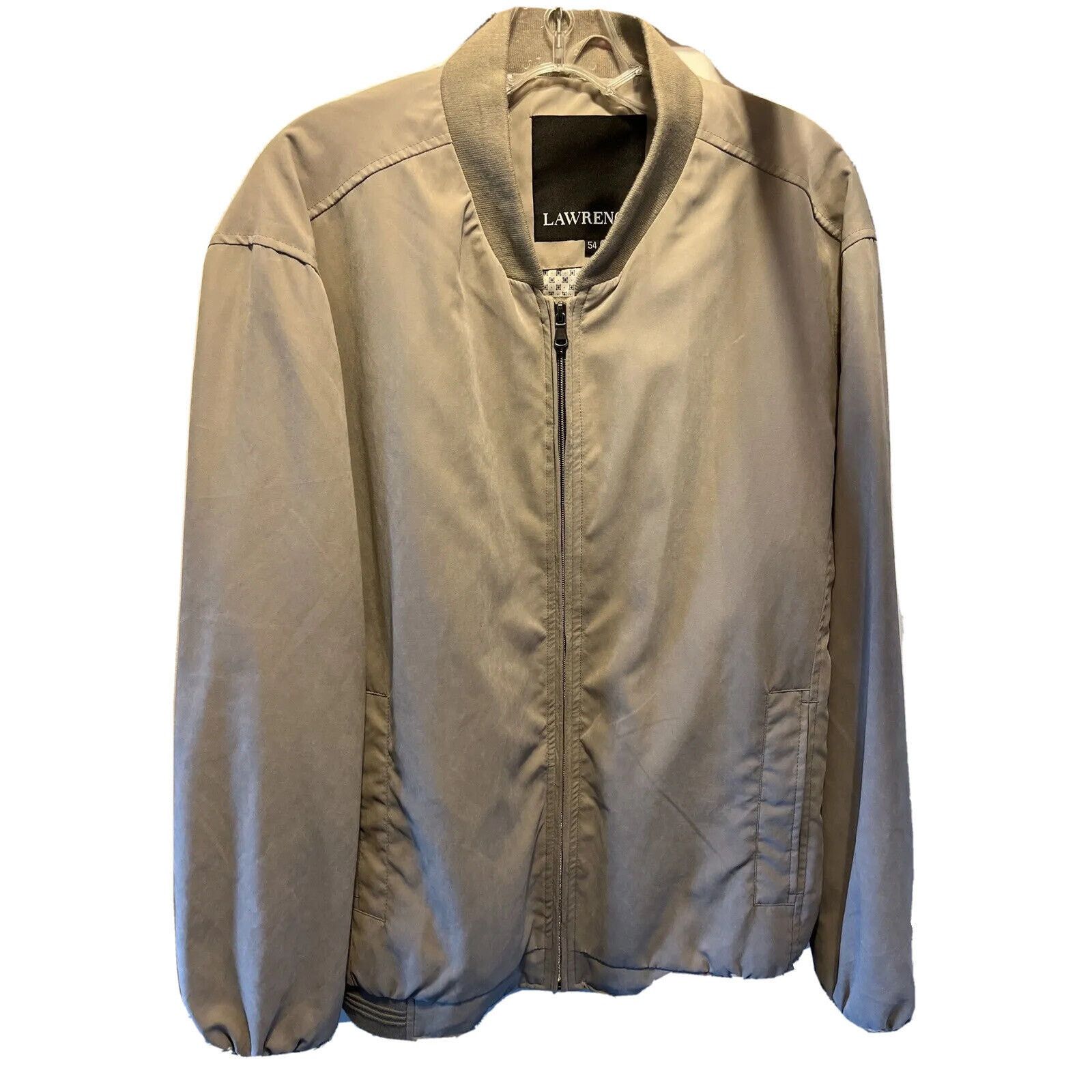 Other Lawrence Men’s 54 Cream Beige Poly Nylon windbreaker Jacket Size US XL / EU 56 / 4 - 1 Thumbnail