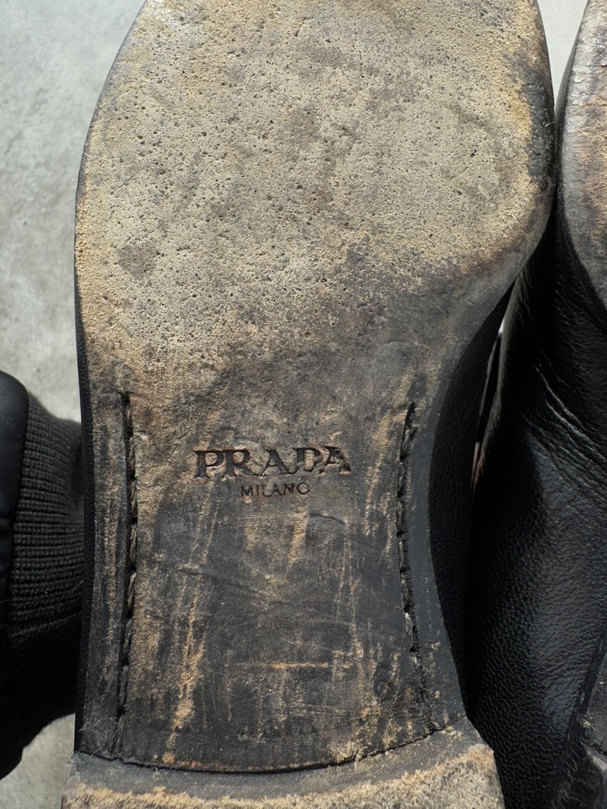 Prada × Vintage Prada vintage black loafers designer rare Size US 7 / EU 40 - 9 Thumbnail