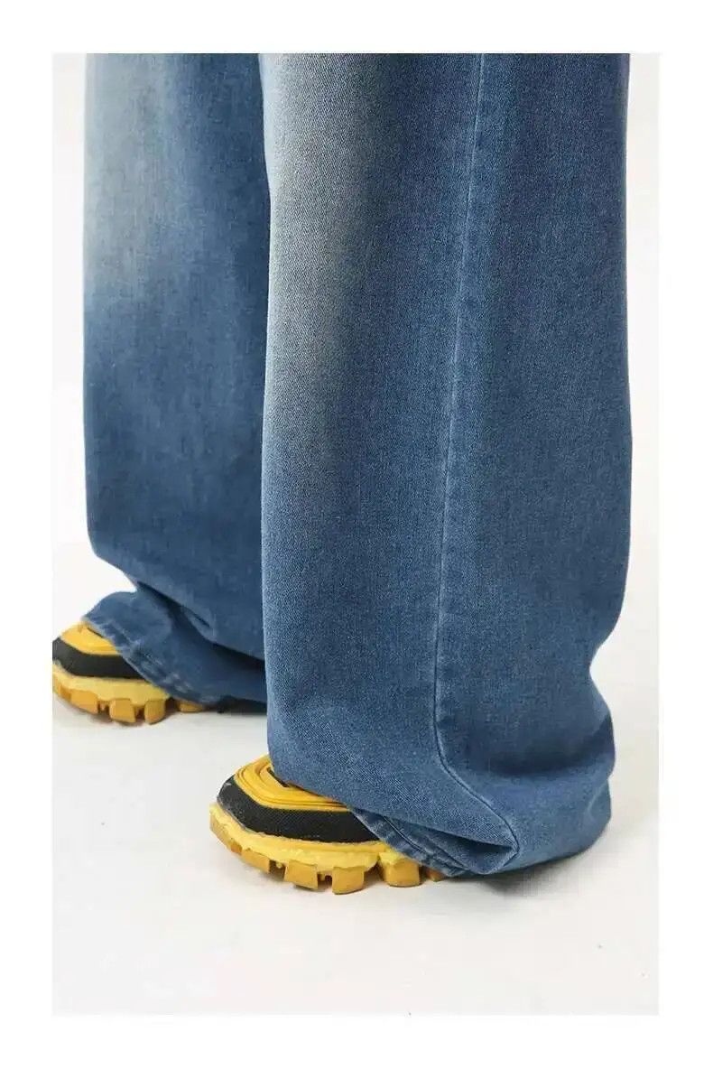 Japanese Brand Wide Leg Baggy Jeans Denim Size US 34 / EU 50 - 3 Thumbnail