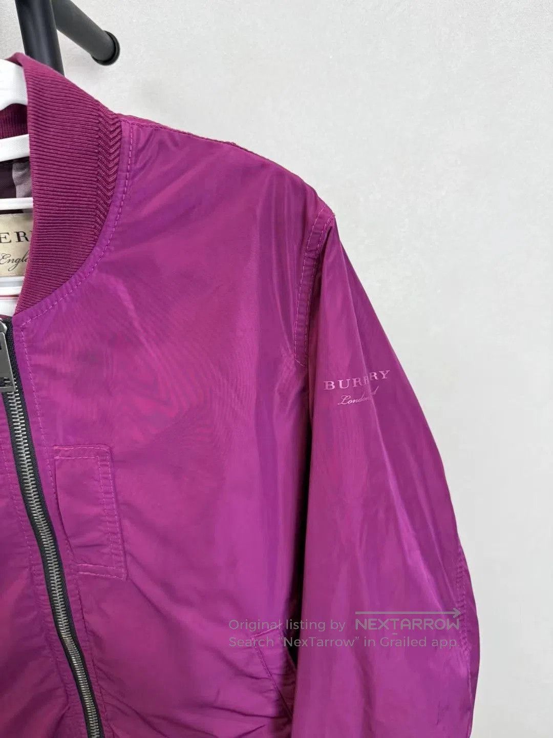 Burberry Burberry Purple Bomber Zip Jacket. Size US M / EU 48-50 / 2 - 6 Thumbnail