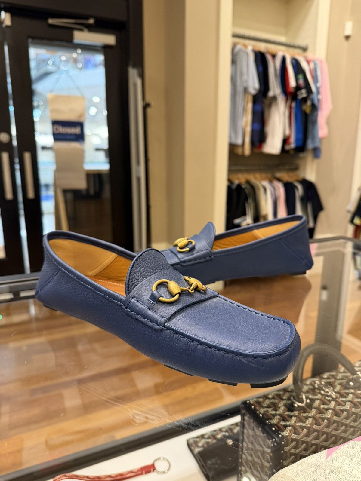 Gucci Gucci Horsebit Blue Leather Moccasin Loafer Size US 8 / EU 41 - 4 Thumbnail