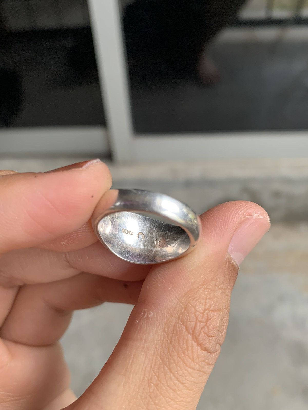 Sterling Silver 10gram Flower Grave Silver Ring 925 size 16 Size ONE SIZE - 5 Thumbnail