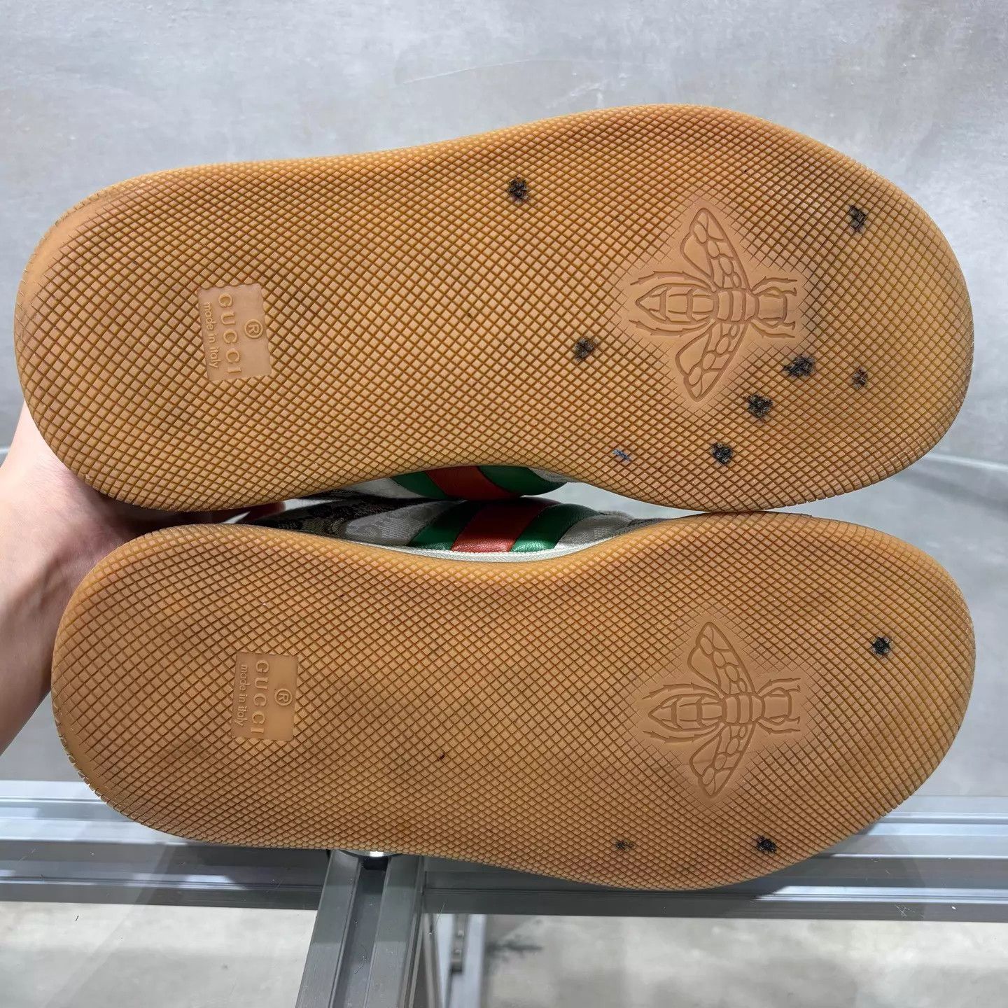 Gucci Gucci Pink Brown GG Monogram Platform Puff 35.5 EU Size US 5 / IT 35 - 7 Thumbnail