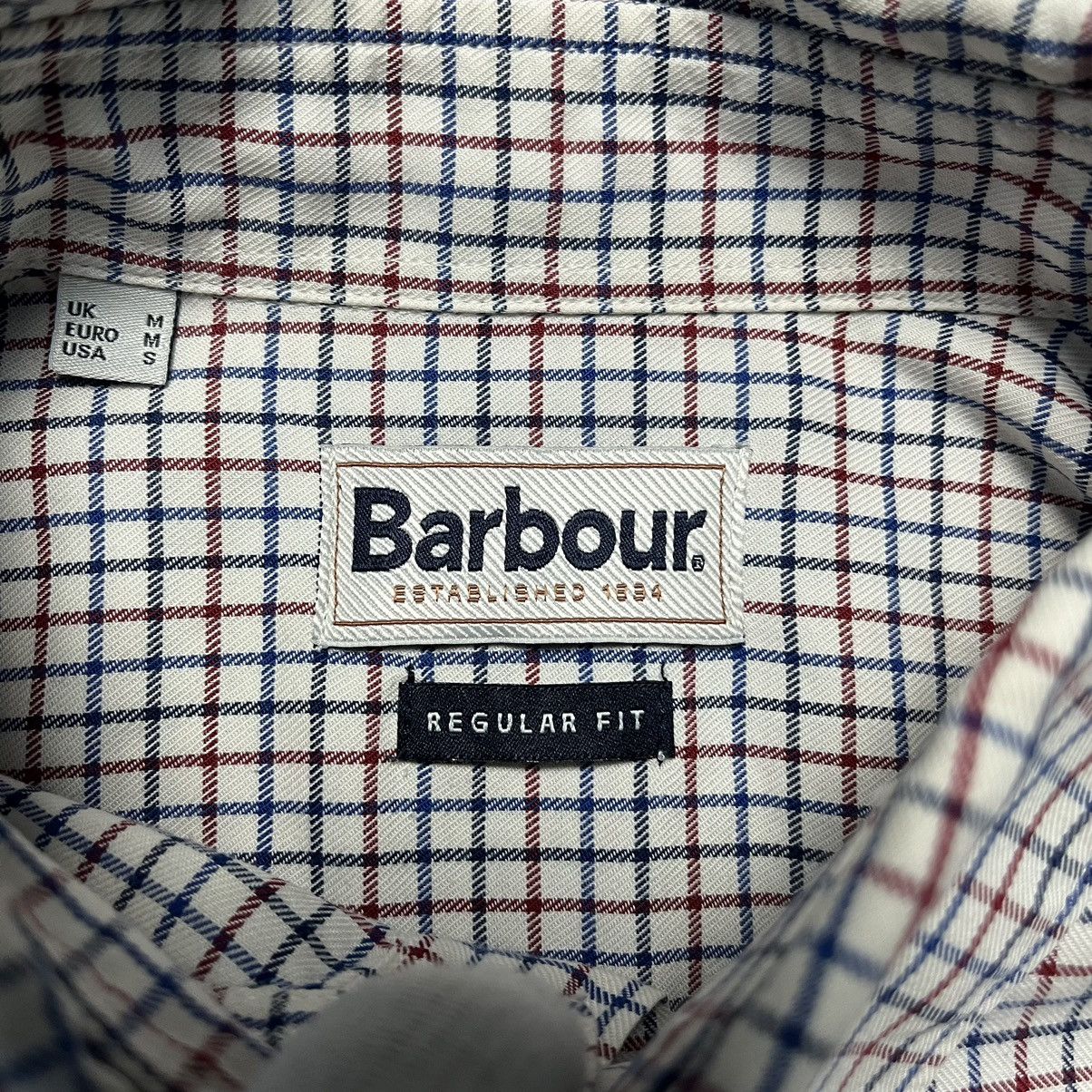 Barbour × Designer Vintage Barbour Checkered Flannel Shirt Luxury Button Down Size US M / EU 48-50 / 2 - 3 Thumbnail