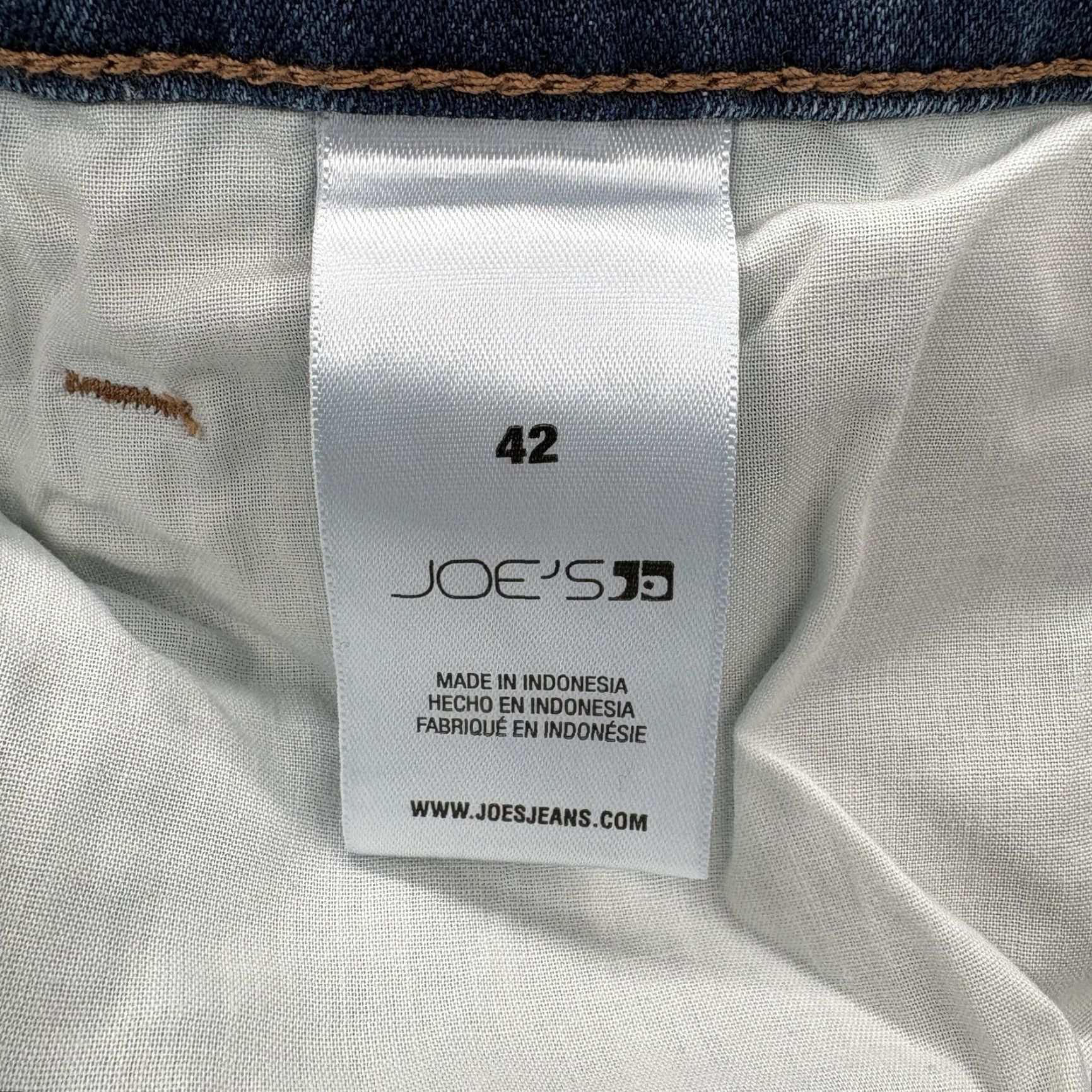 Vintage Joe's Jeans Mens Jeans 42x32 Straight Fit Blue Medium Wash Denim Casual Pants 5-Pocket Zip Fly Mid Rise Size US 42 / EU 58 - 5 Thumbnail