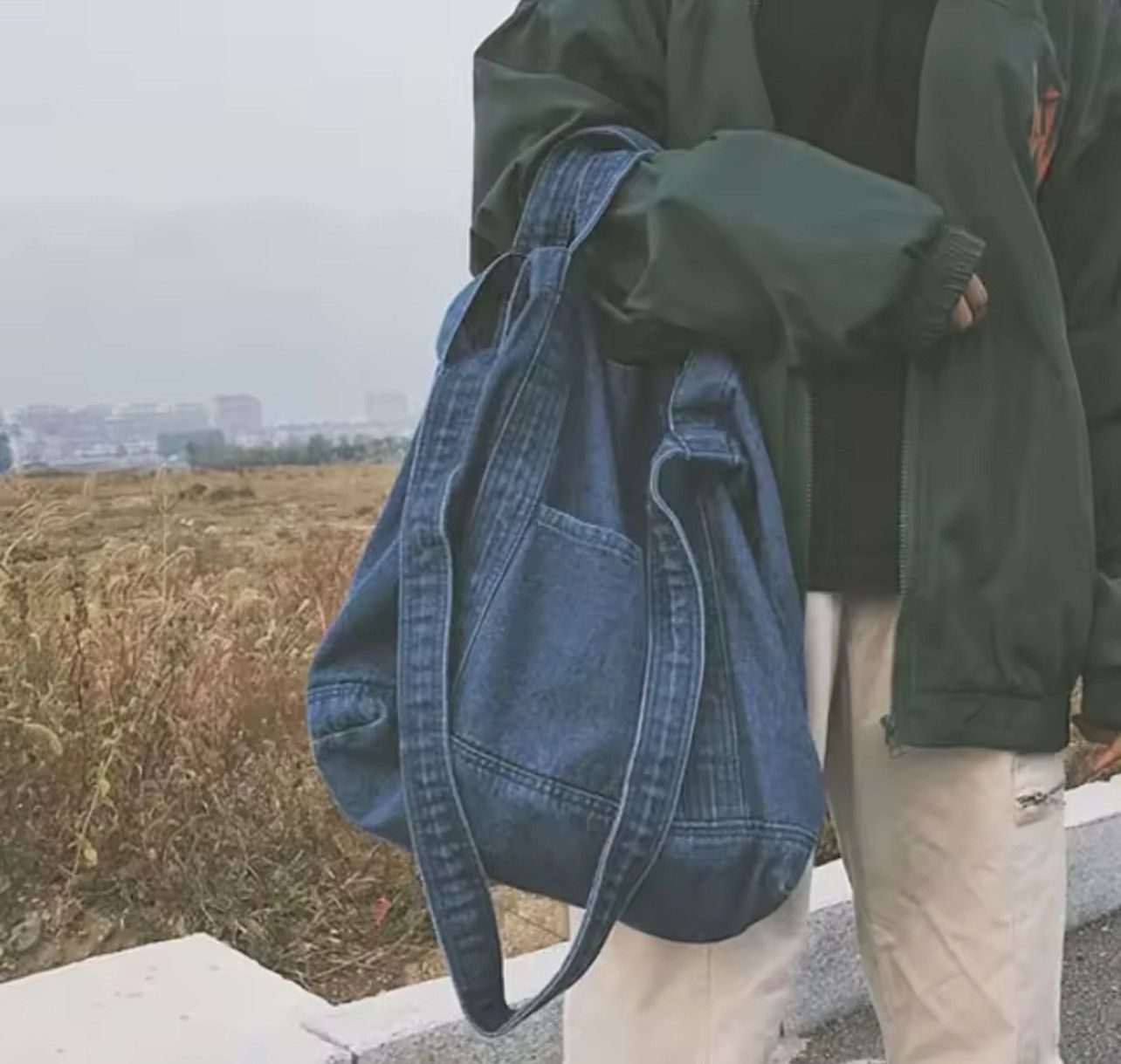 Japanese Brand × Jean Denim Shoulder Bag Size ONE SIZE - 2 Thumbnail