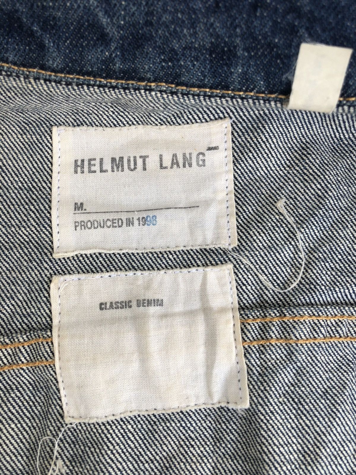 Helmut Lang Helmut Lang Denim Jacket Classic Denim Distressed Size US L / EU 52-54 / 3 - 20 Thumbnail
