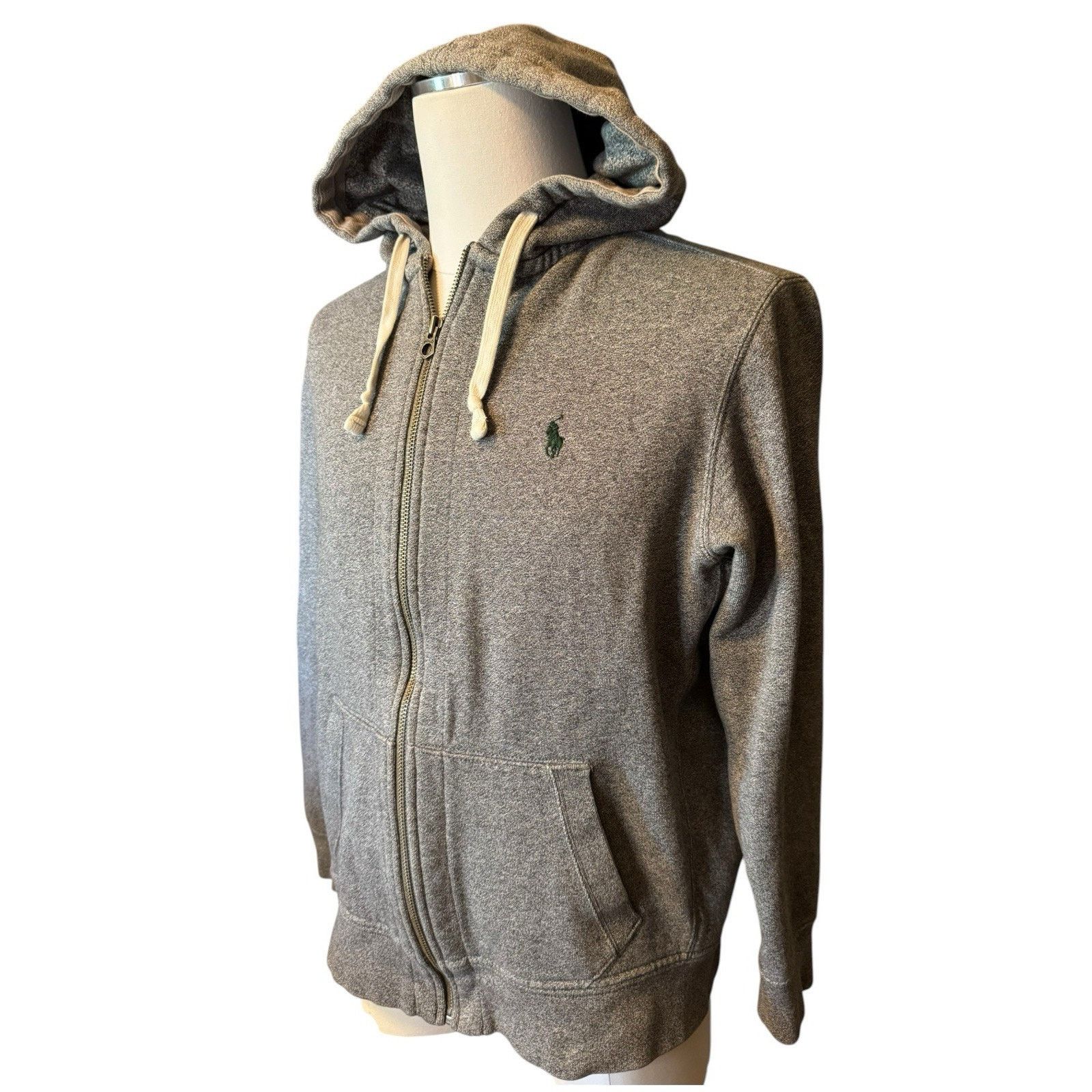 Polo Ralph Lauren Polo Ralph Lauren Gray Full Zip Hoodie w/ Pockets Size US XL / EU 56 / 4 - 2 Thumbnail